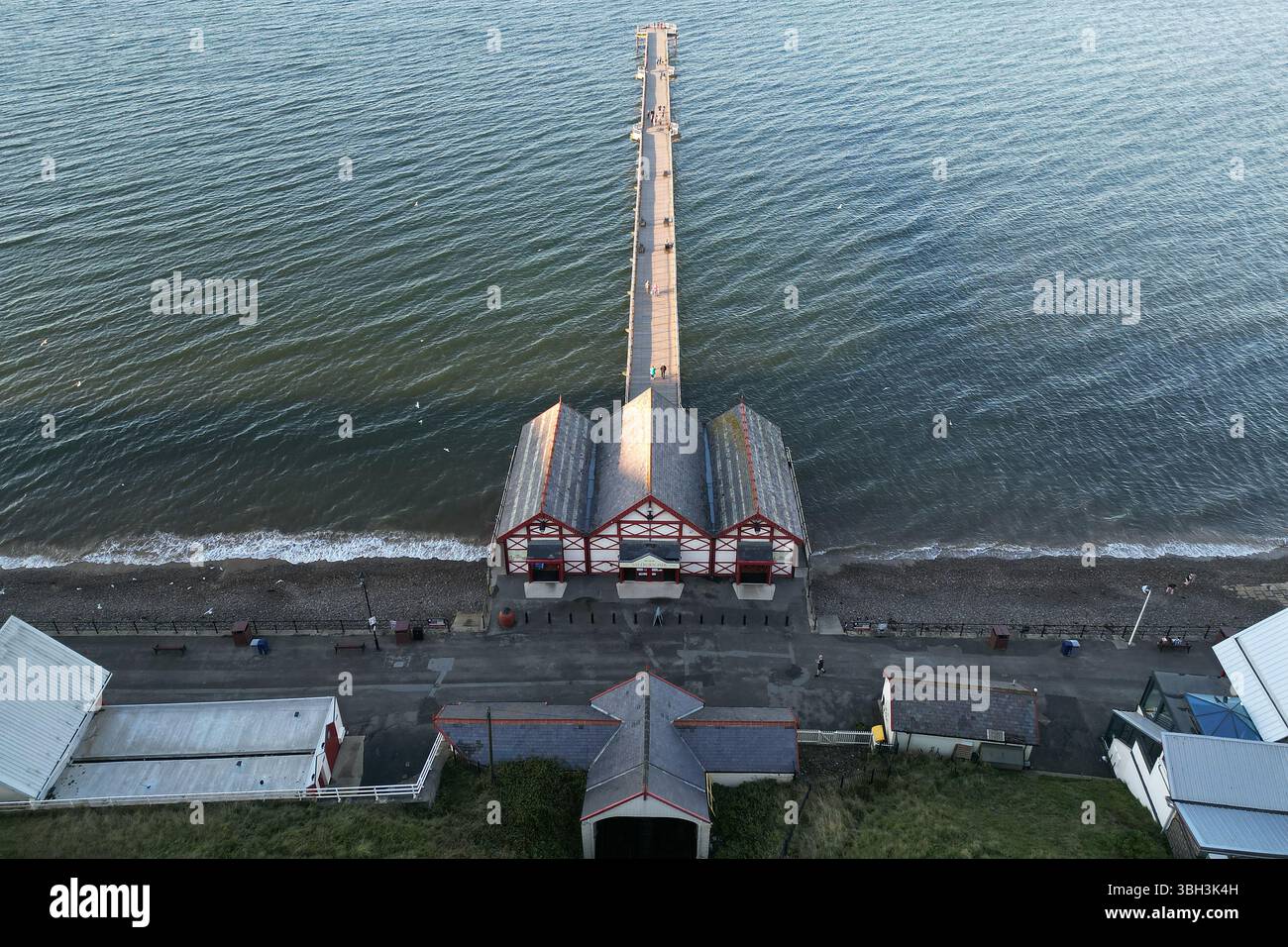 Viktorianische Architektur Saltburn by the Sea victorian Pier, North Yorkshire Urlaubsort Stockfoto