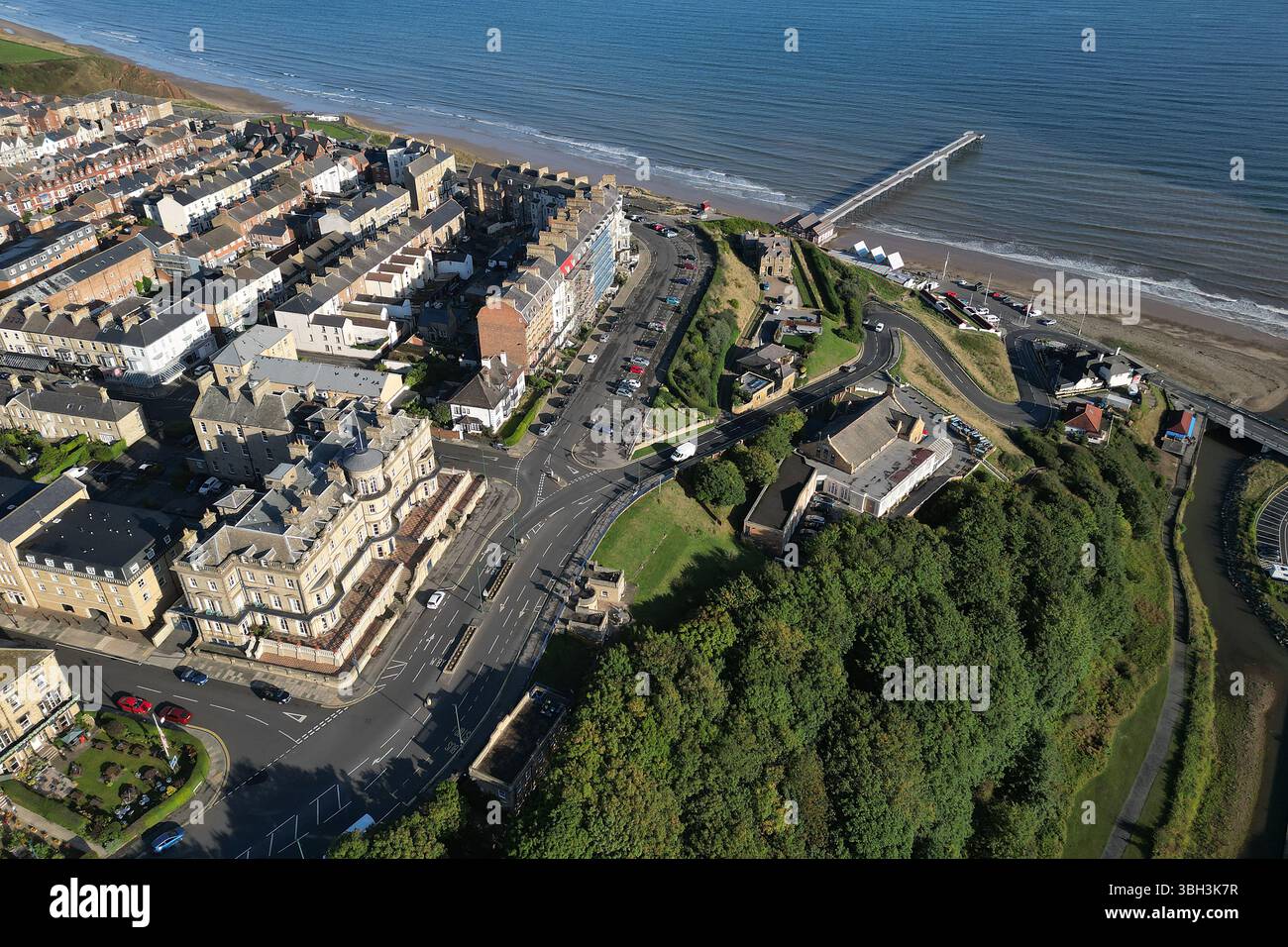 Viktorianische Architektur Saltburn by the Sea victorian Pier, North Yorkshire Urlaubsort Stockfoto