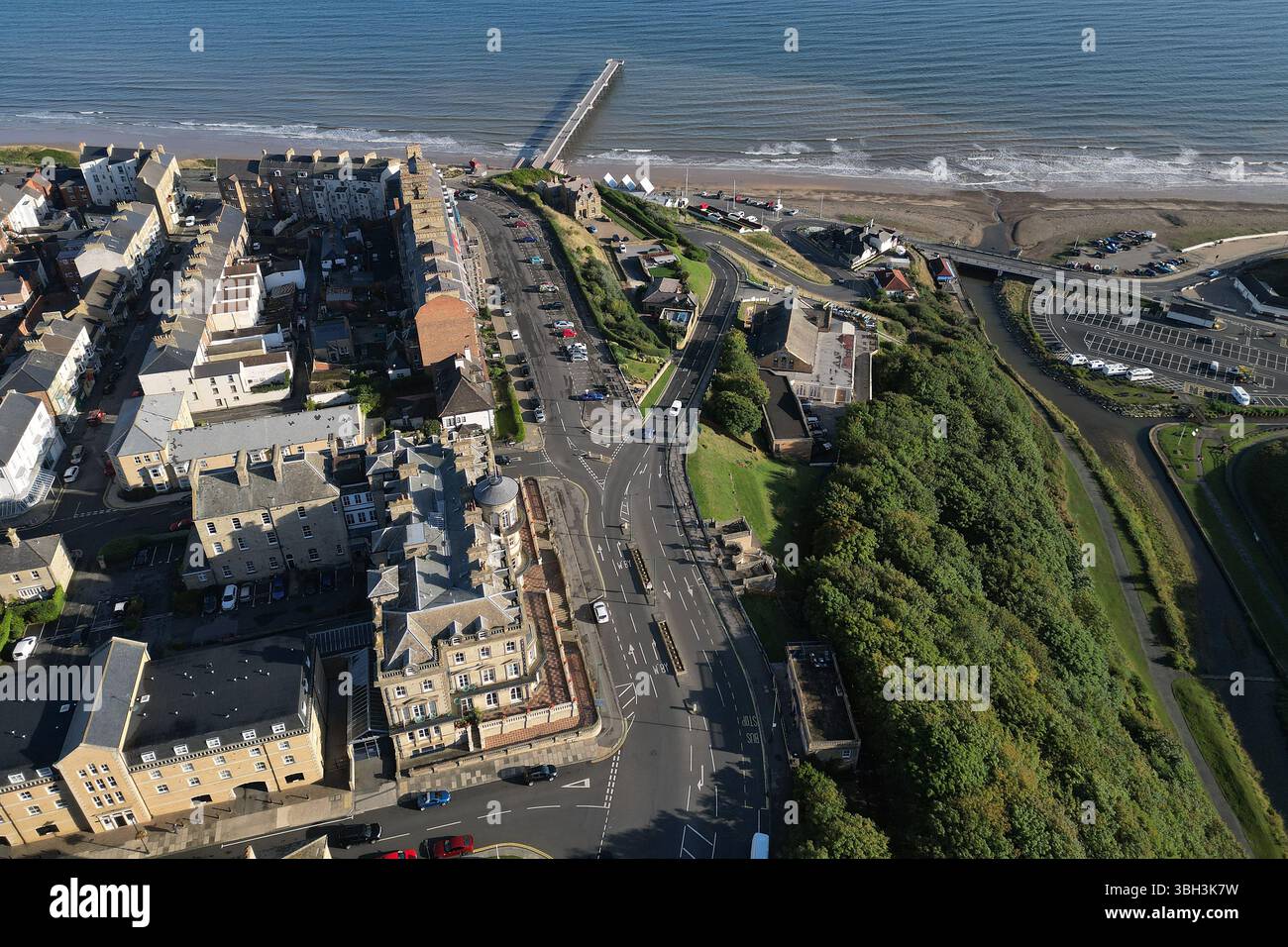 Viktorianische Architektur Saltburn by the Sea victorian Pier, North Yorkshire Urlaubsort Stockfoto
