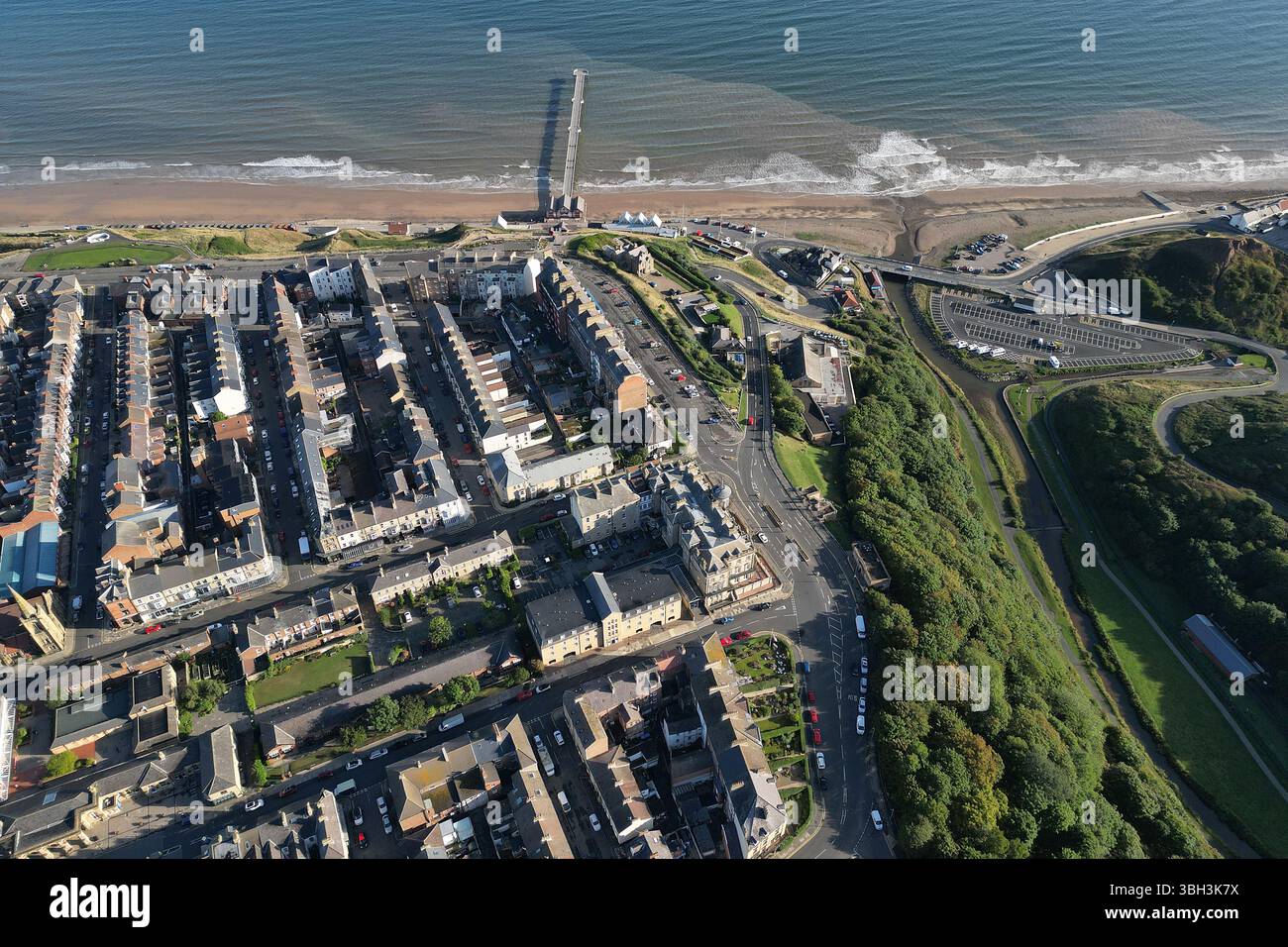 Viktorianische Architektur Saltburn by the Sea victorian Pier, North Yorkshire Urlaubsort Stockfoto