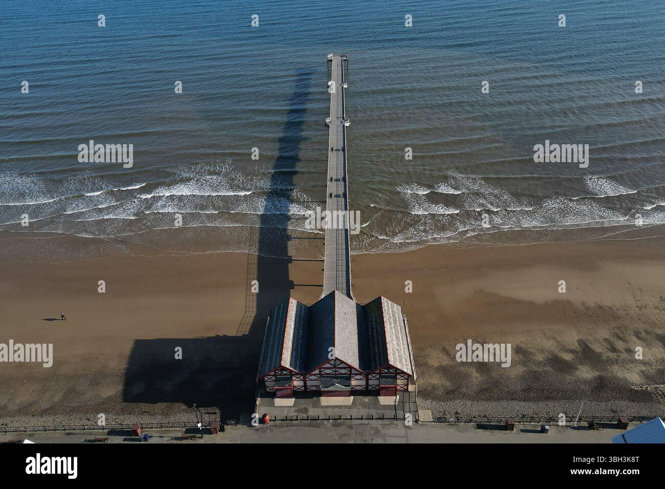 Viktorianische Architektur Saltburn by the Sea victorian Pier, North Yorkshire Urlaubsort Stockfoto