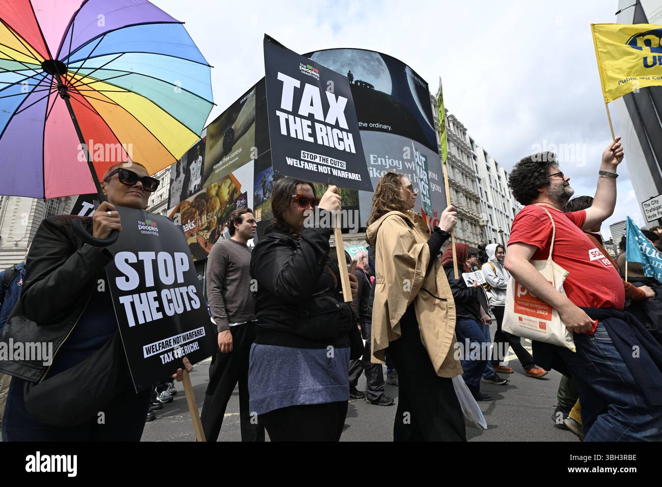 London, Großbritannien. Juni 2025. Volksversammlung National Demonstration und März: Central London, UK, 7. Juni 2025 Credit: Monkey Butler Images/Alamy Live News Stockfoto