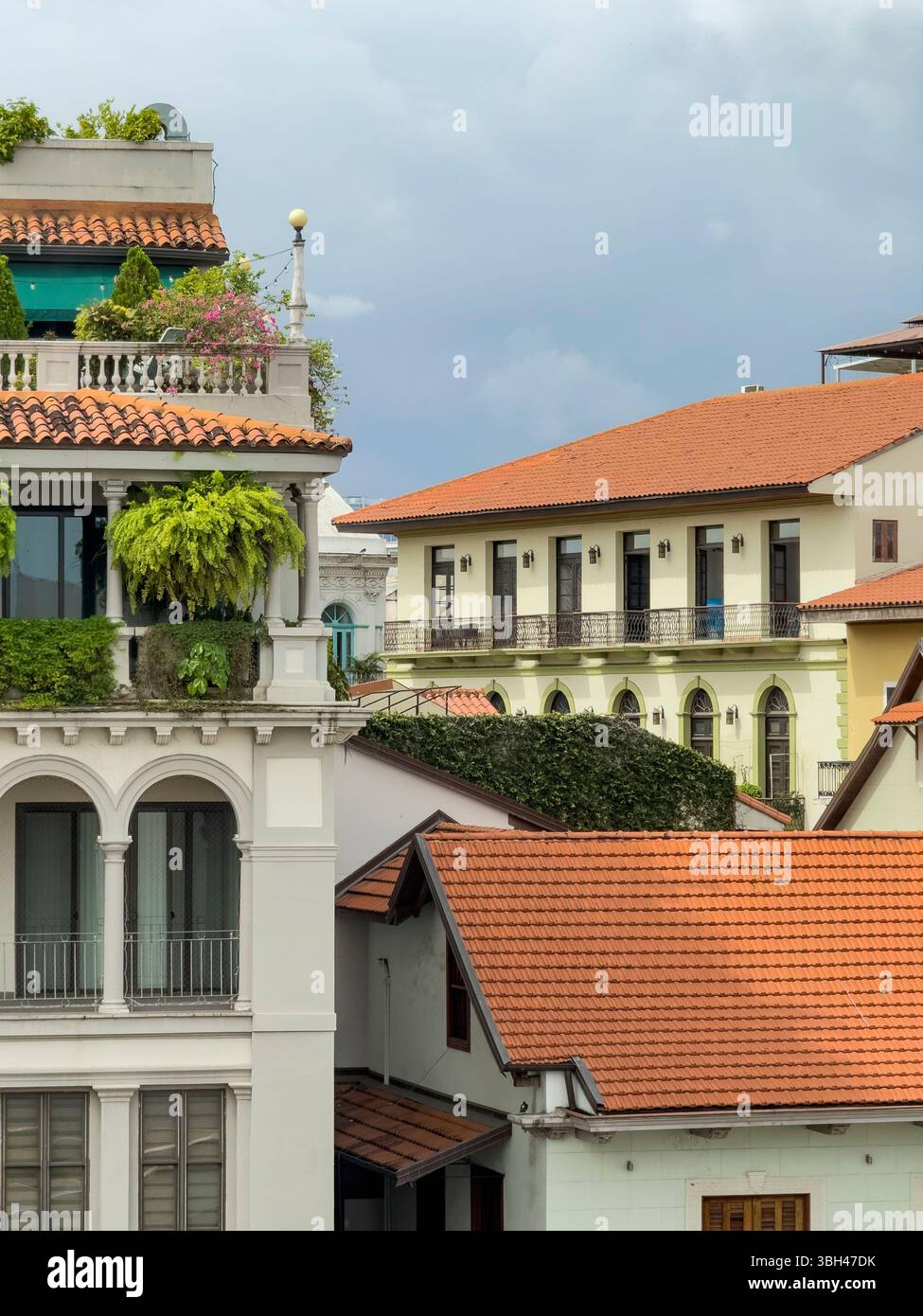 Casco Viejo District, Ansicht der spanischen Kolonialarchitektur in Panama City, Panama – Stockfoto Stockfoto