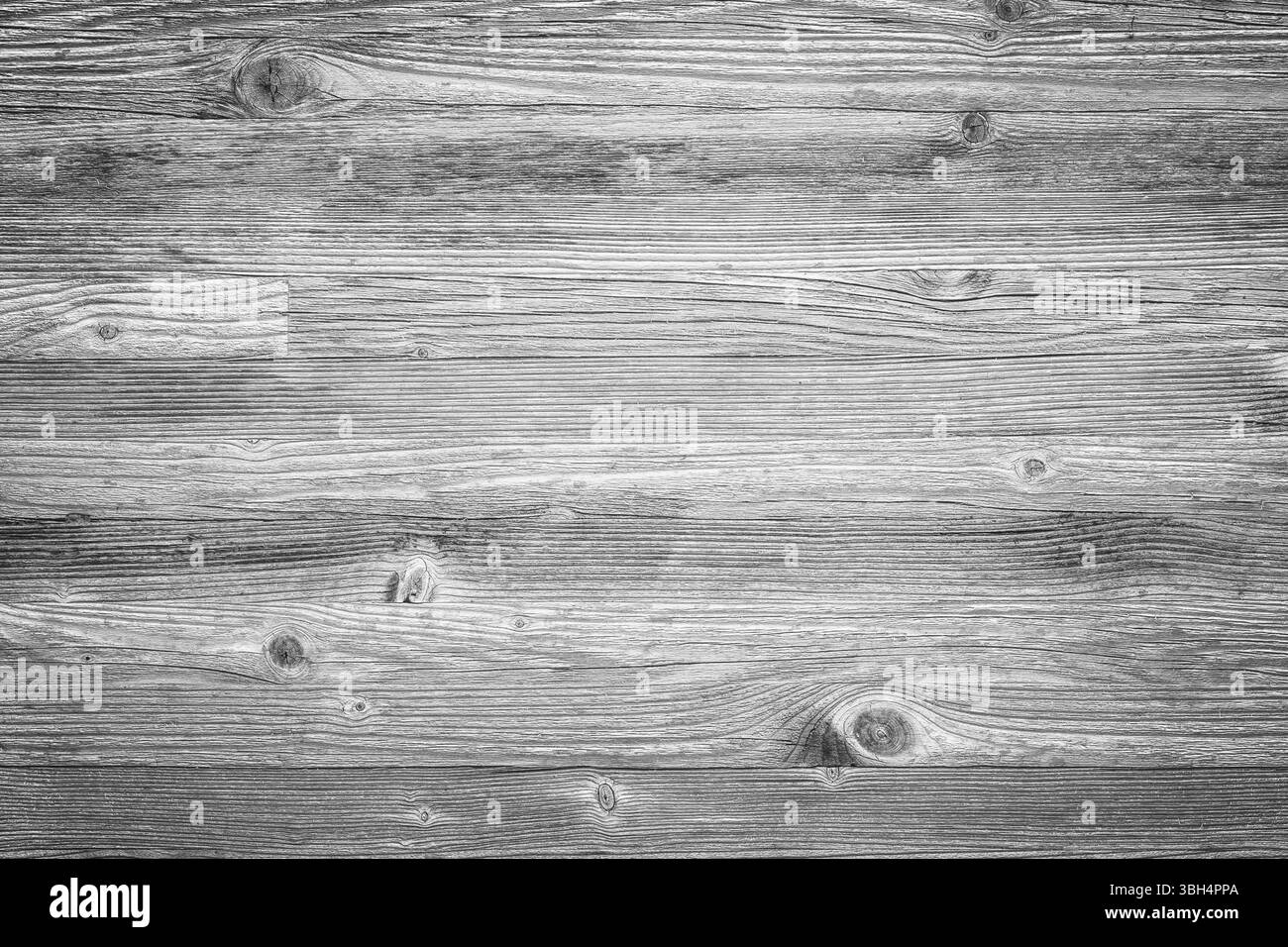Hintergrund aus Vintage-Holz. Schwarz-weiße Holzstruktur Stockfoto