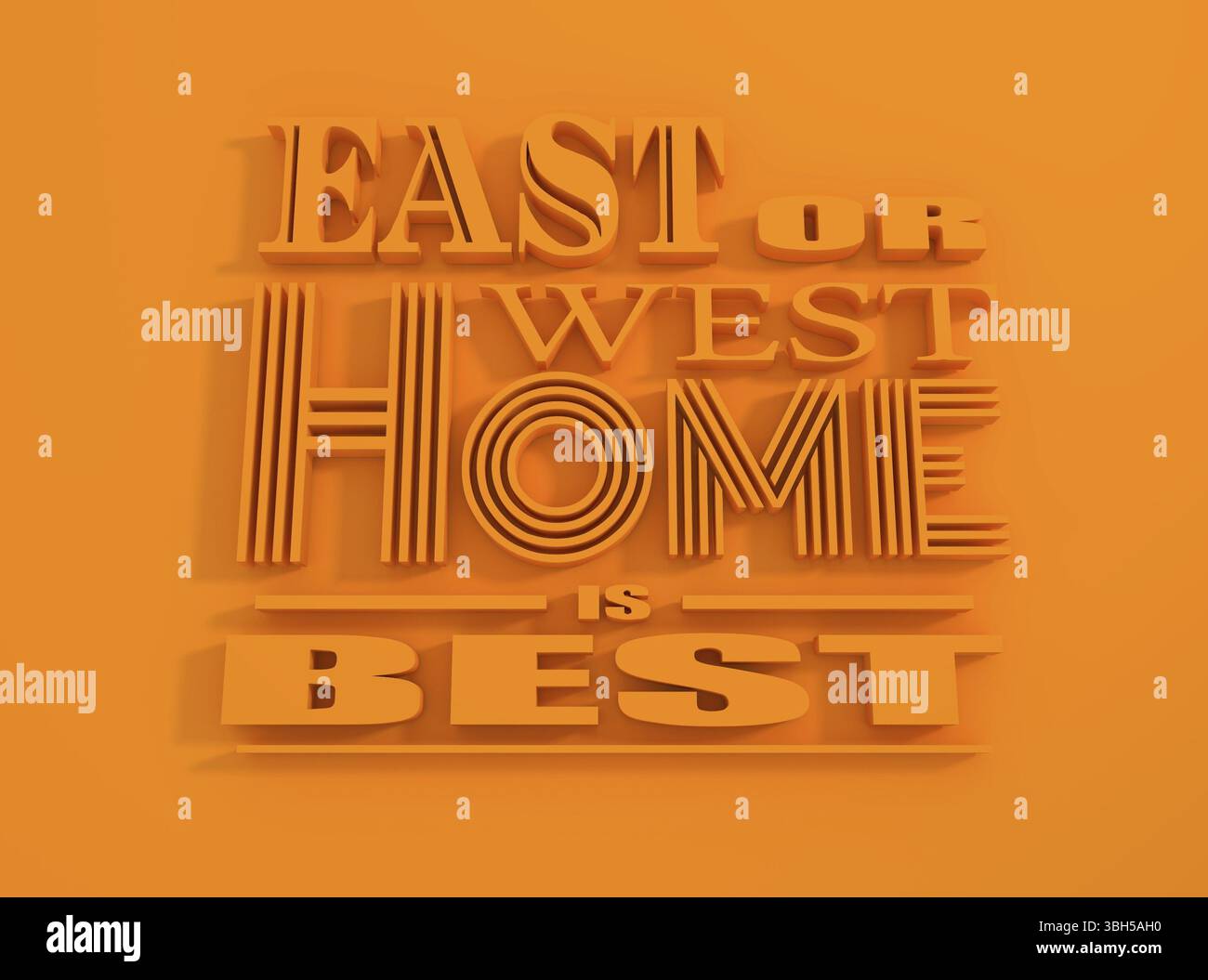 Anführungszeichen. Konstruktionselement ähnelt dem Angebot. Motivationszitat. Das Ost- oder West-Haus ist am besten Stockfoto