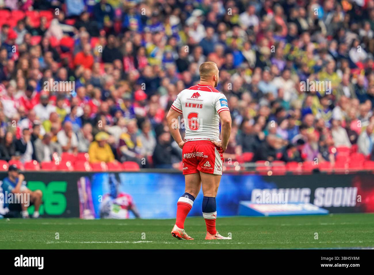 LONDON, ENGLAND - 7. JUNI: Mikey Lewis von Hull Kingston Rovers während des Betfred Challenge Cup-Spiels zwischen Warrington Wolves und Hull KR im Wembley Stadium am 7. Juni 2025 in London England. (Foto: James Giblin) Stockfoto