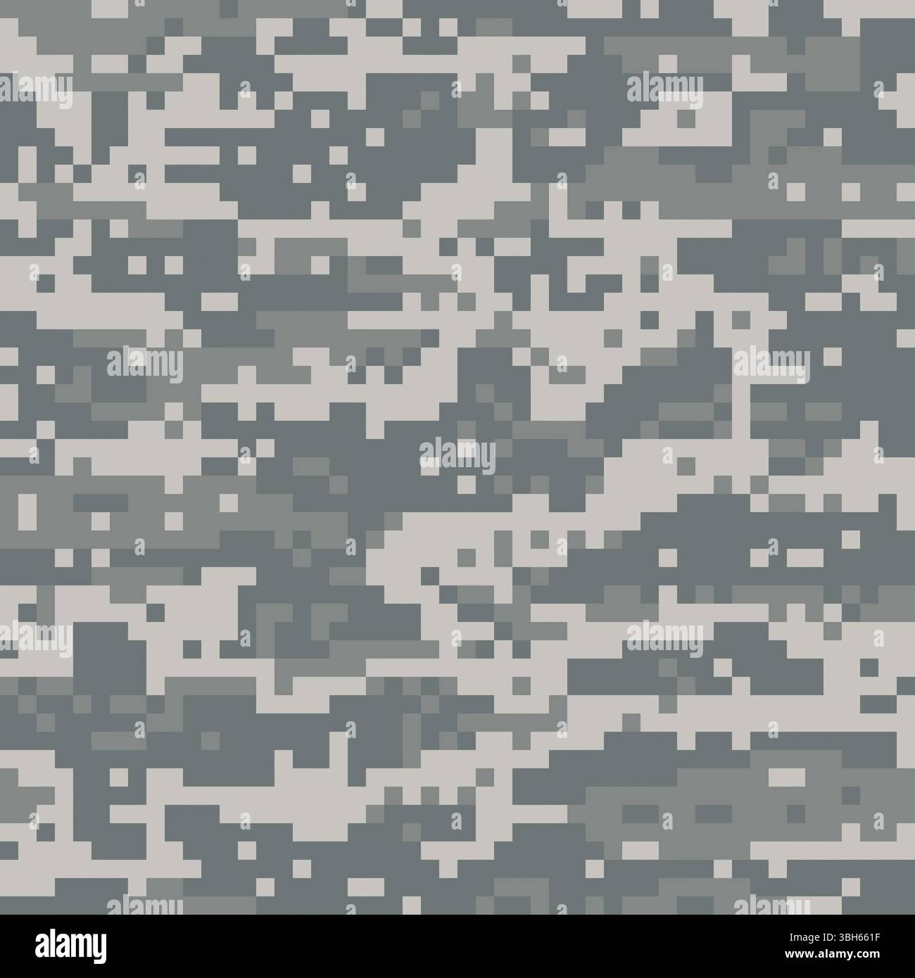 Eine Illustration der digitalen Wüstentarnung des amerikanischen Militärs. Vector EPS 10 verfügbar. Das Muster kann nebeneinander angeordnet werden Stockfoto