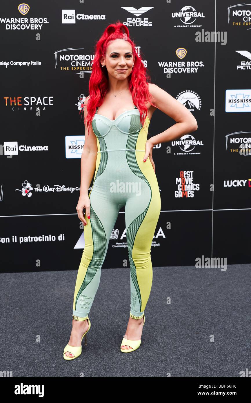 Mailand, der Fotoanruf der besten Comics- und Spiele-Veranstaltung für Popkultur im Superstudio Più. Auf dem Foto: Himorta (Influencer und Cosplayer) Stockfoto