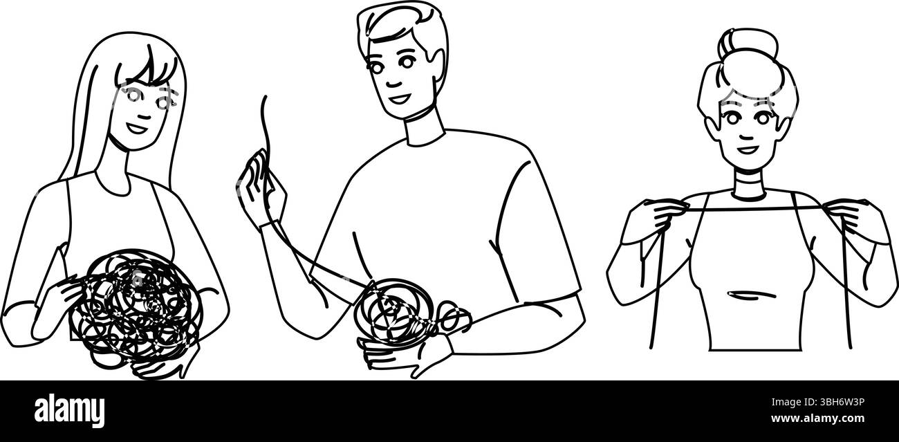 Vektor zur Optimierung der Strömung Stock Vektor