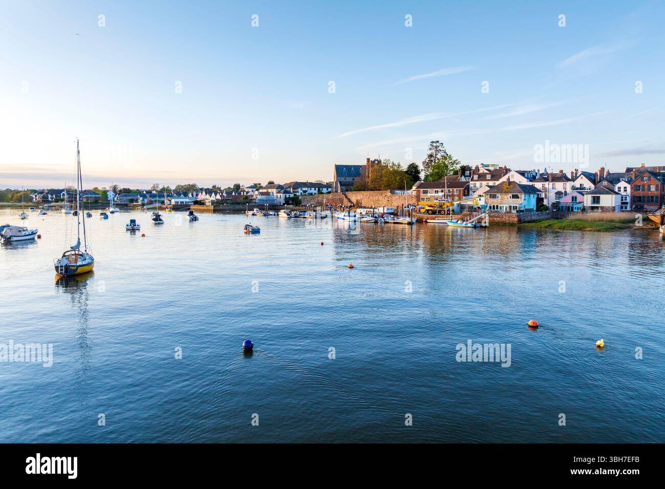 Fluss exe von oben in der Nähe von Topsham, Devon, England, Großbritannien, Europa Stockfoto