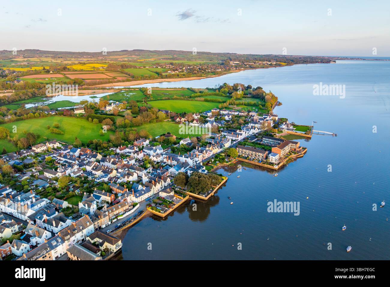 Fluss exe von oben in der Nähe von Topsham, Devon, England, Großbritannien, Europa Stockfoto