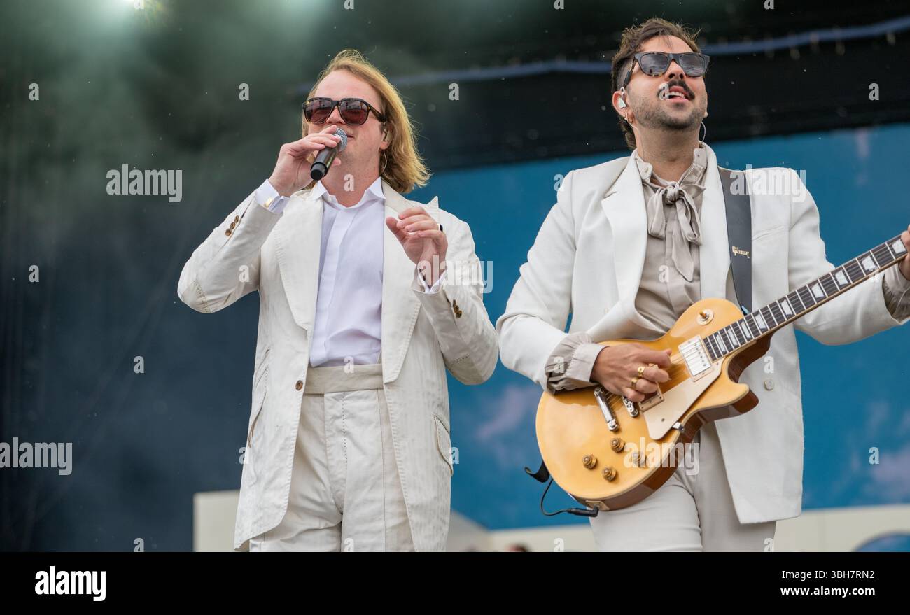 Nürnberg, Deutschland. Juni 2025. 'Roy Bianco' (l), Sänger, und 'die