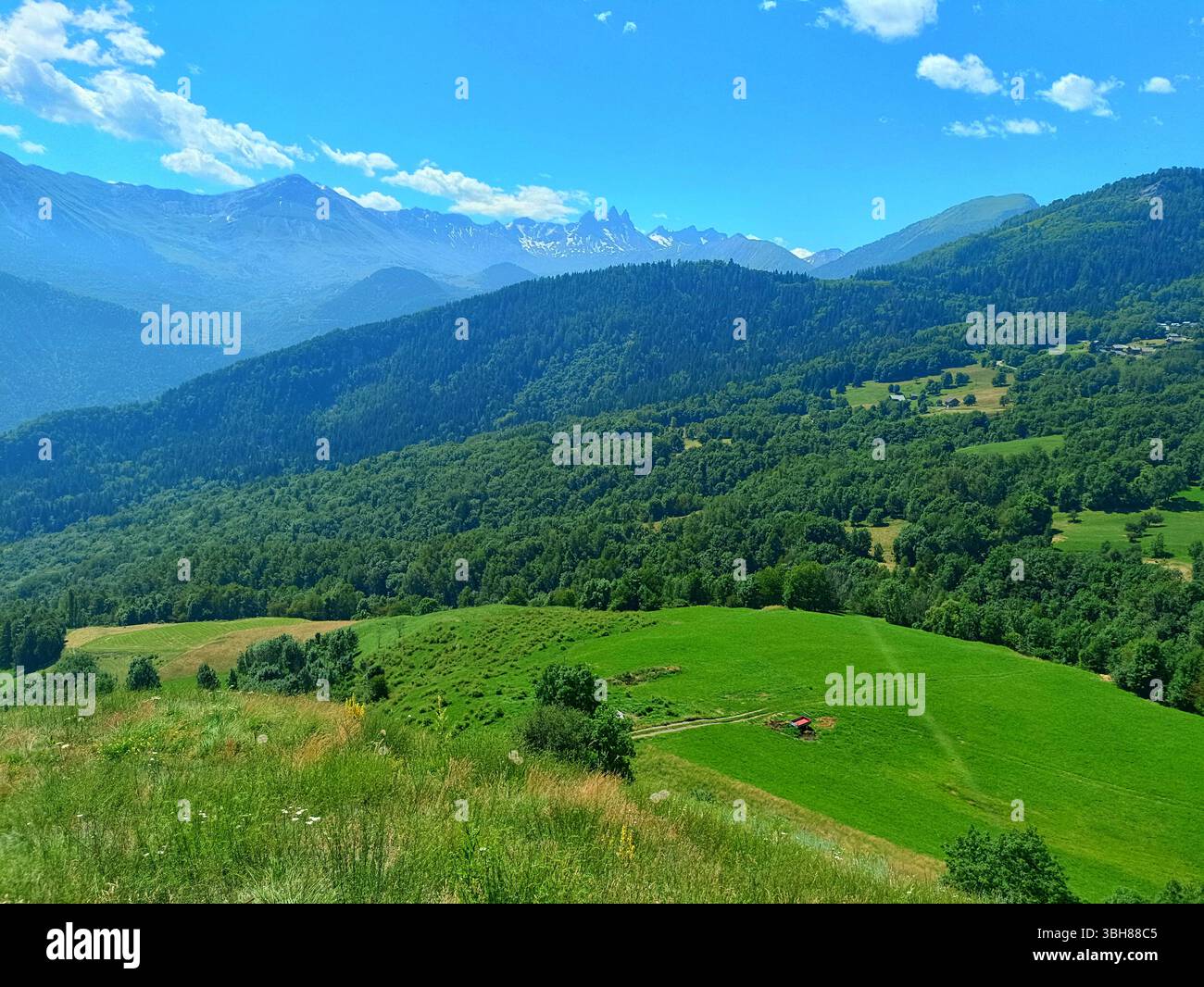 France Savoie Maurienne Jarrier : Paysage aiguilles d'Arves Stockfoto