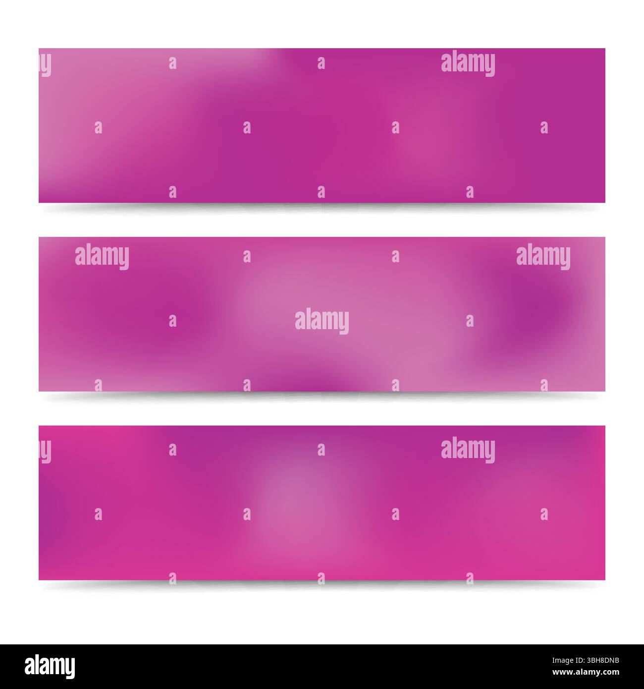 Glatte abstrakte, unscharfe rosa Banner mit Farbverlauf. Abstrakter kreativer mehrfarbiger Hintergrund. Vektorabbildung Stock Vektor