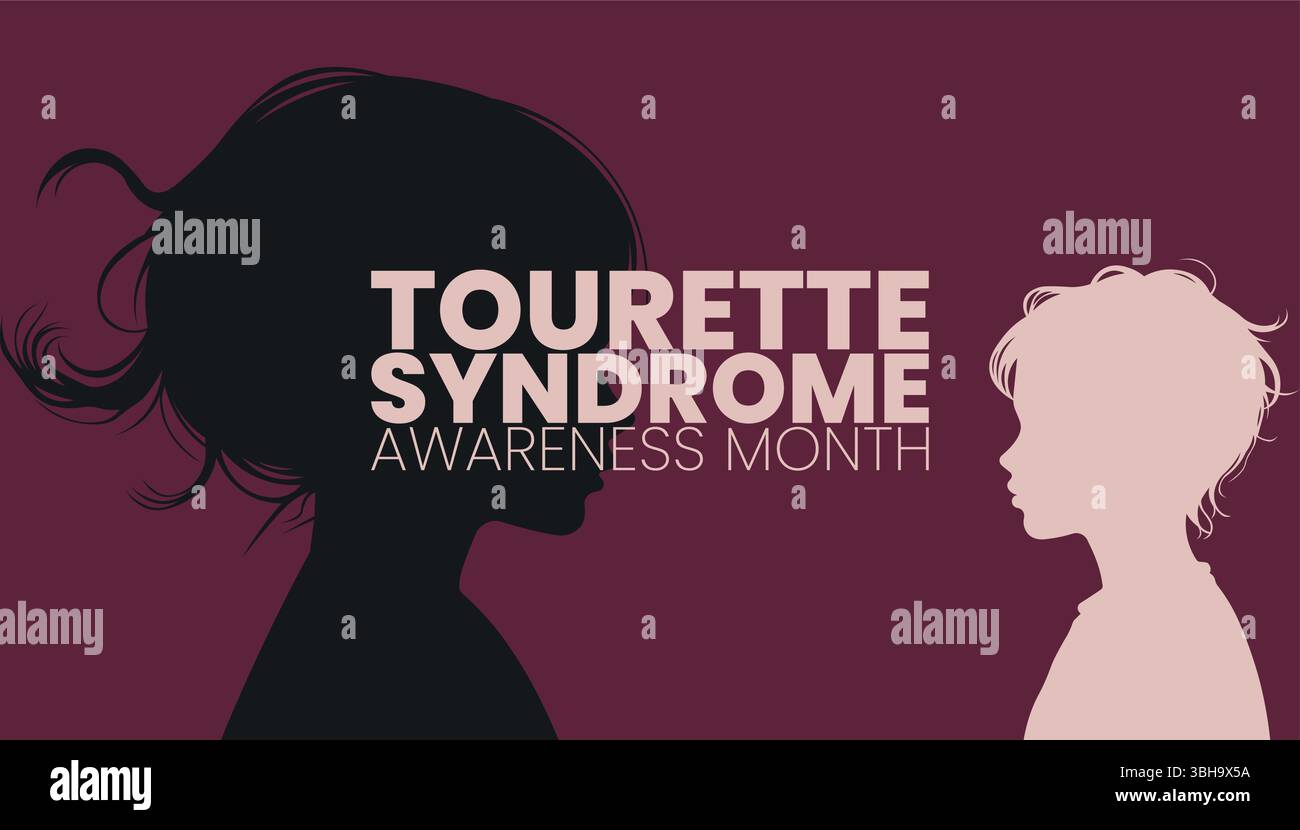 Tourette-Krieger, Stigma Brechen, Bewusstsein Schaffen Stock Vektor