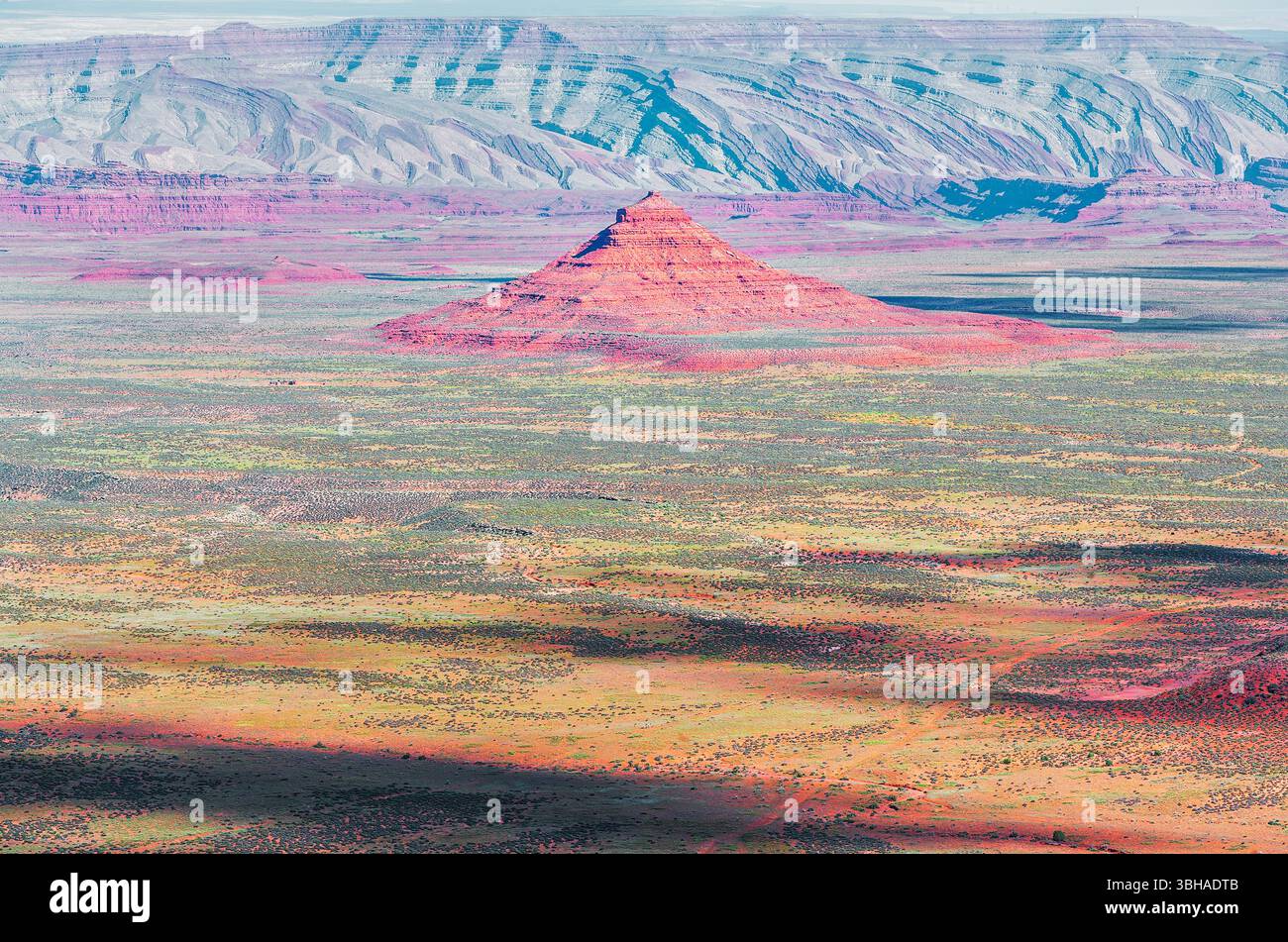 Valley of the Gods, Elevated View, Utah, USA, Nordamerika Stockfoto
