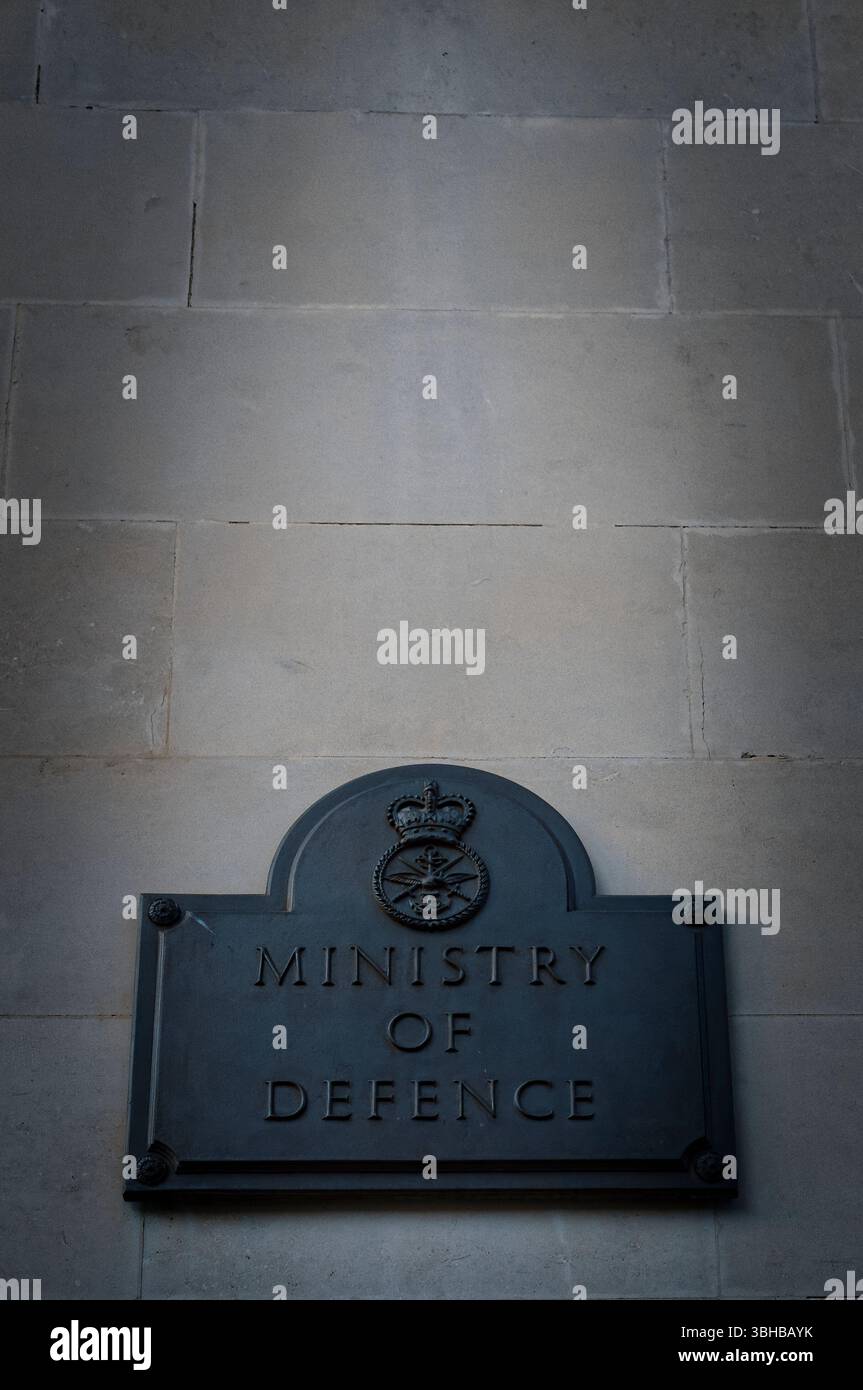 Das Hauptgebäude des Verteidigungsministeriums, Whitehall, London, England Stockfoto