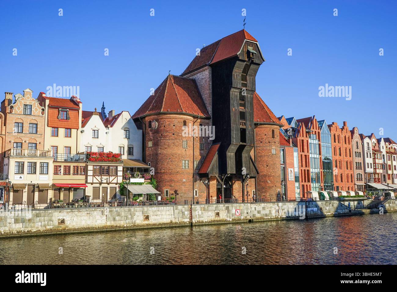 Der alte Kranich in Gdańsk, Polen Stockfoto Der alte Kranich in Gdańsk, Polen Stockfoto