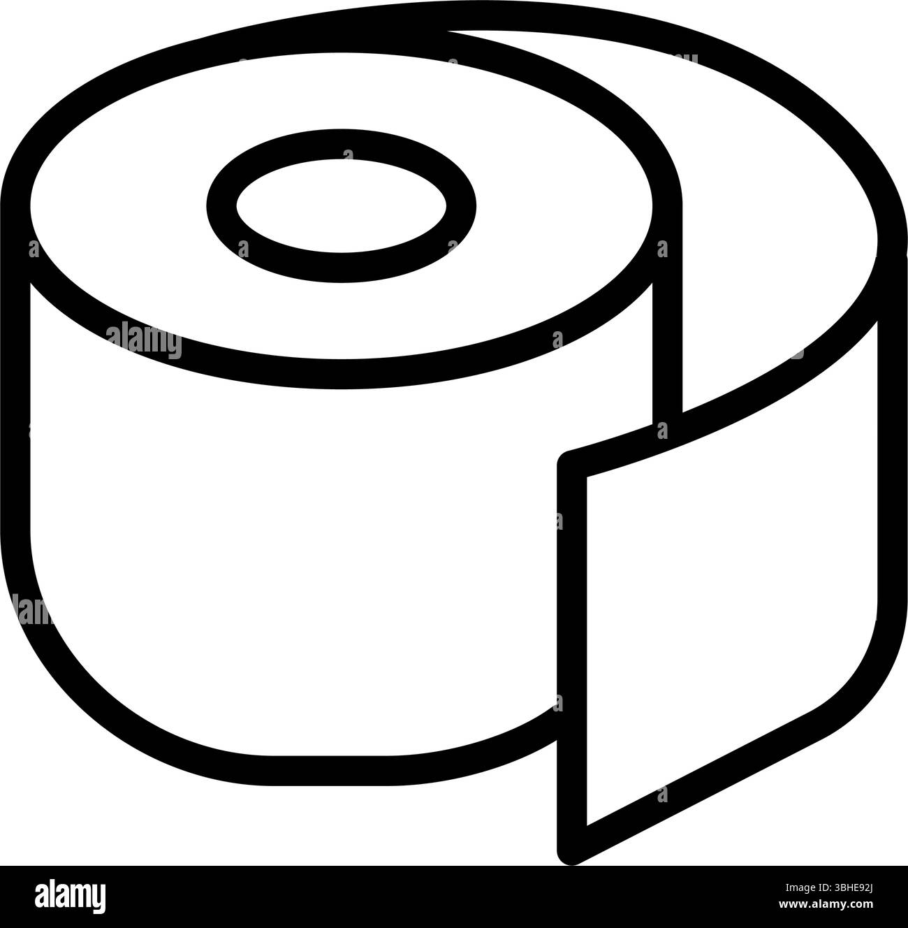 Symbol für Kinesiologie-Band. Gelenk- und Bänderunterstützung. Elastisches therapeutisches Band. Verbesserung der Körperleistung. Isolierte Vektordarstellung Stock Vektor