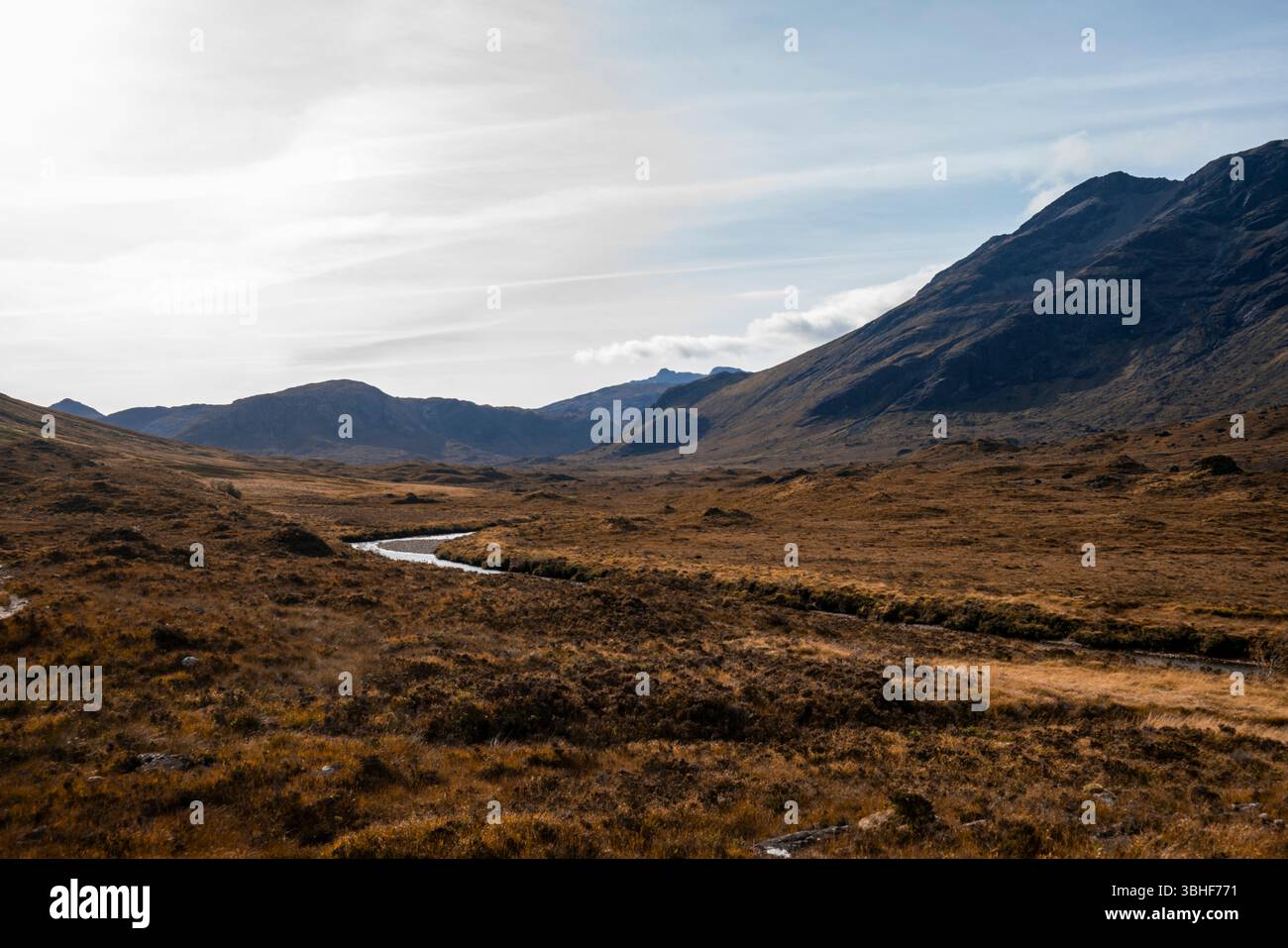 Zerklüftete Landschaftsszene auf der Isle of Skye, Schottland Stockfoto