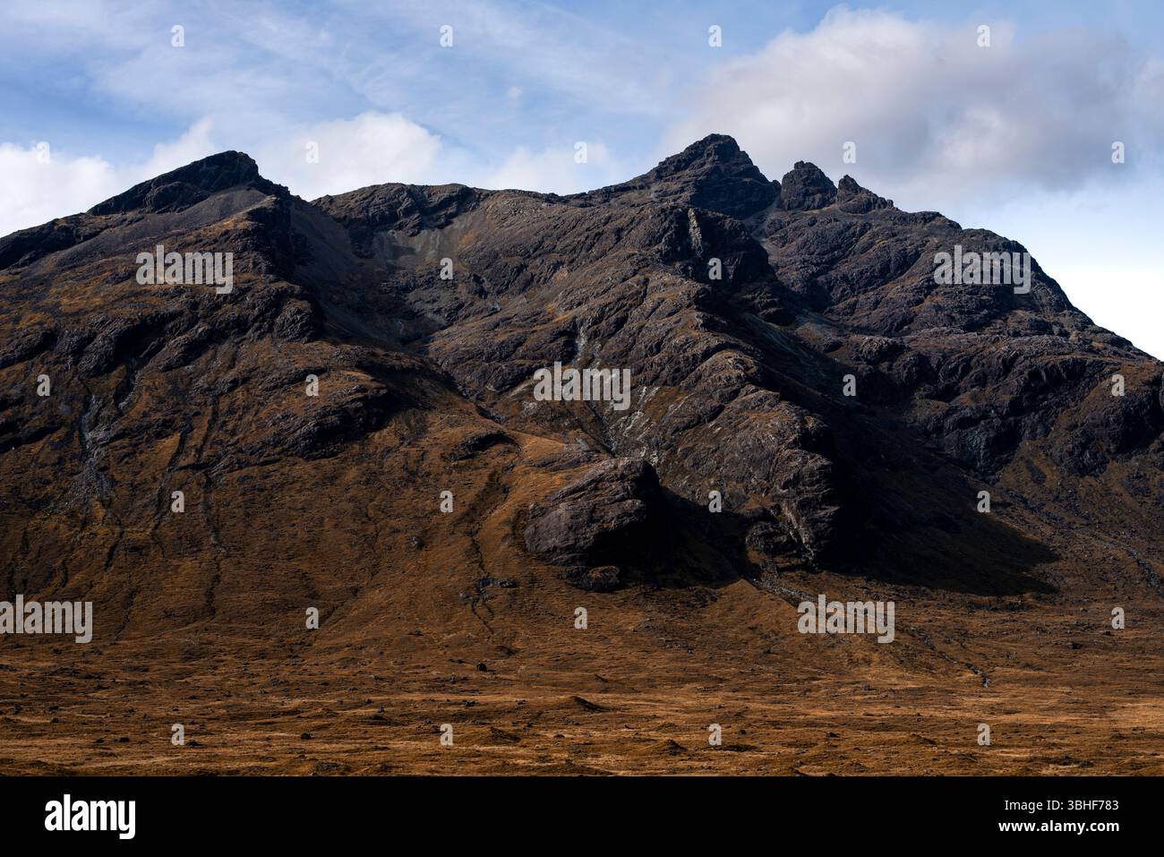 Zerklüftete Landschaftsszene auf der Isle of Skye, Schottland Stockfoto
