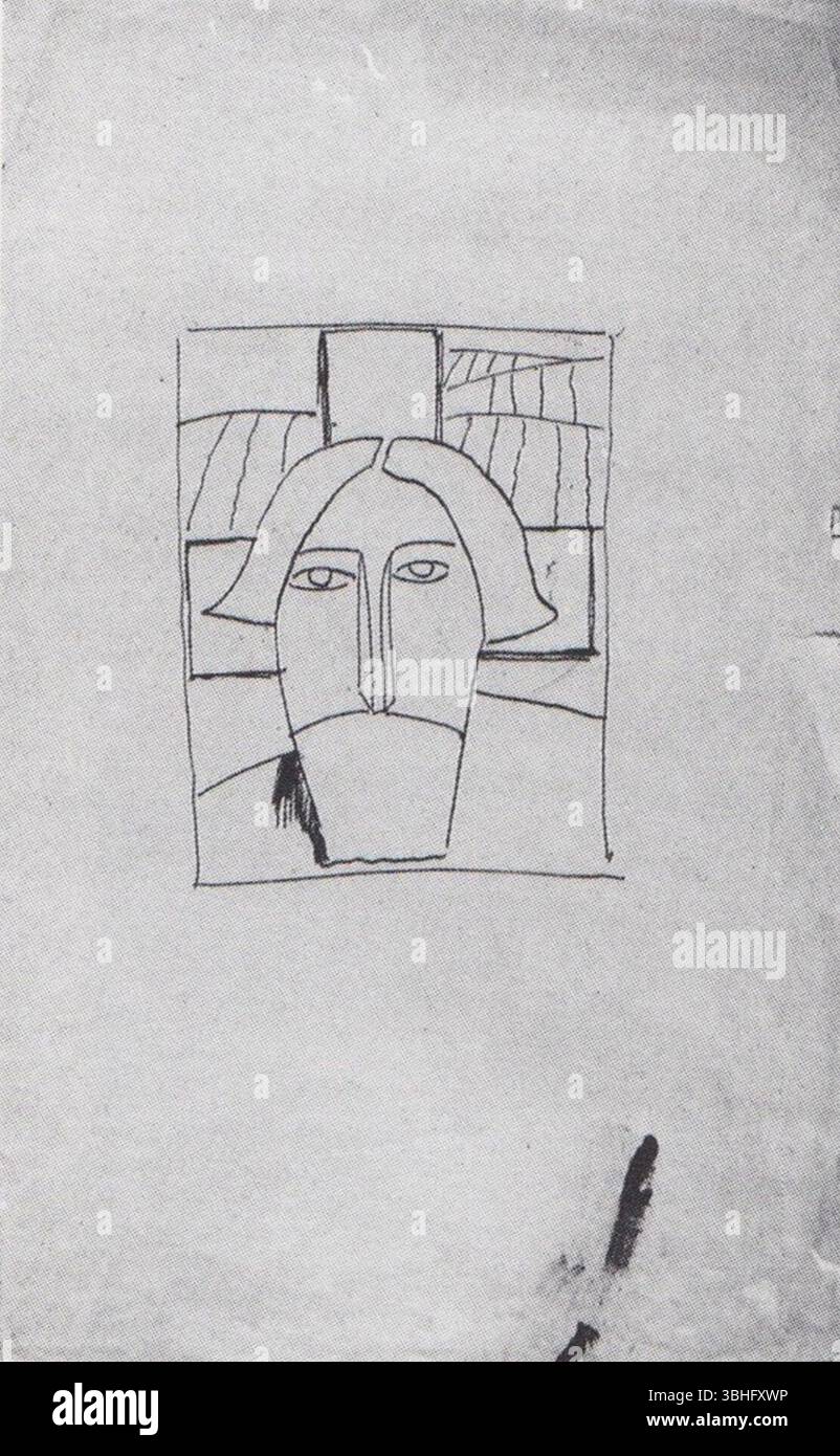 Kazimir Malewitsch, Kopf und Kreuz (Orthodox II) (PS-4), 1928-29. Stockfoto