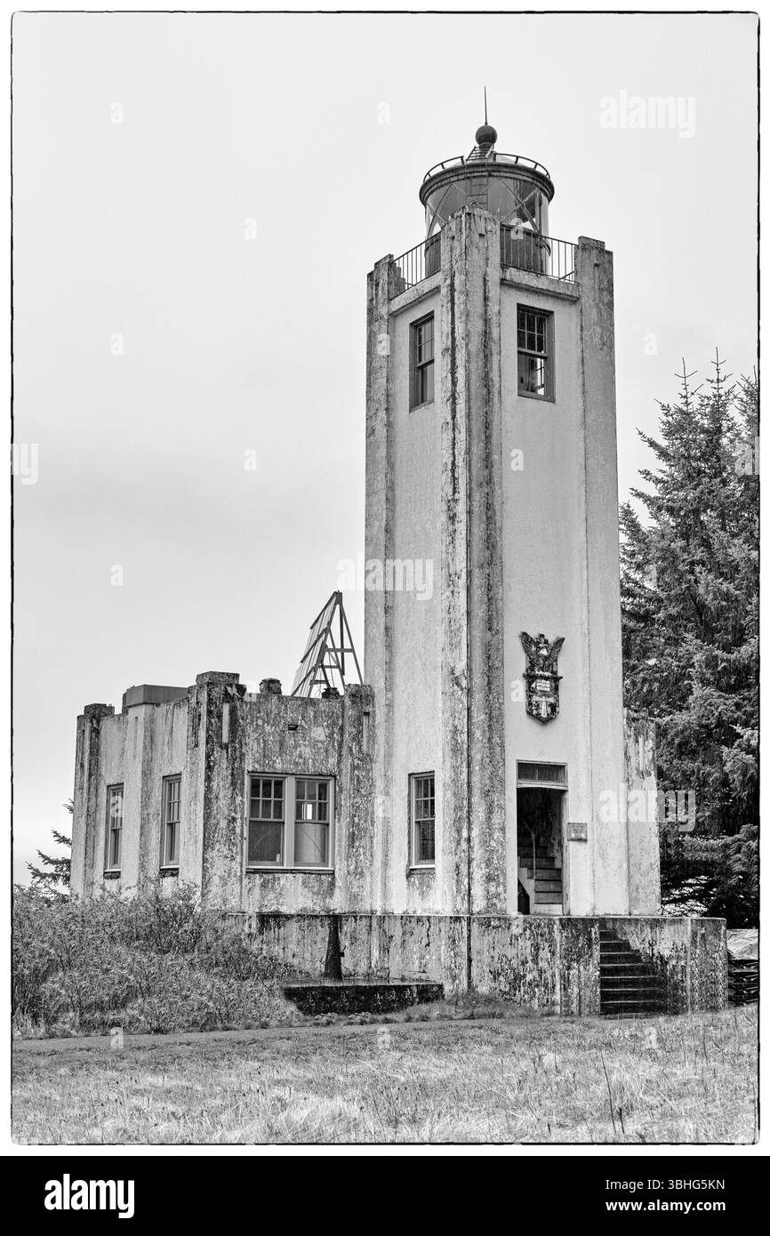 Sentinel Island Lighthouse, Juneau, Alaska, USA Stockfoto