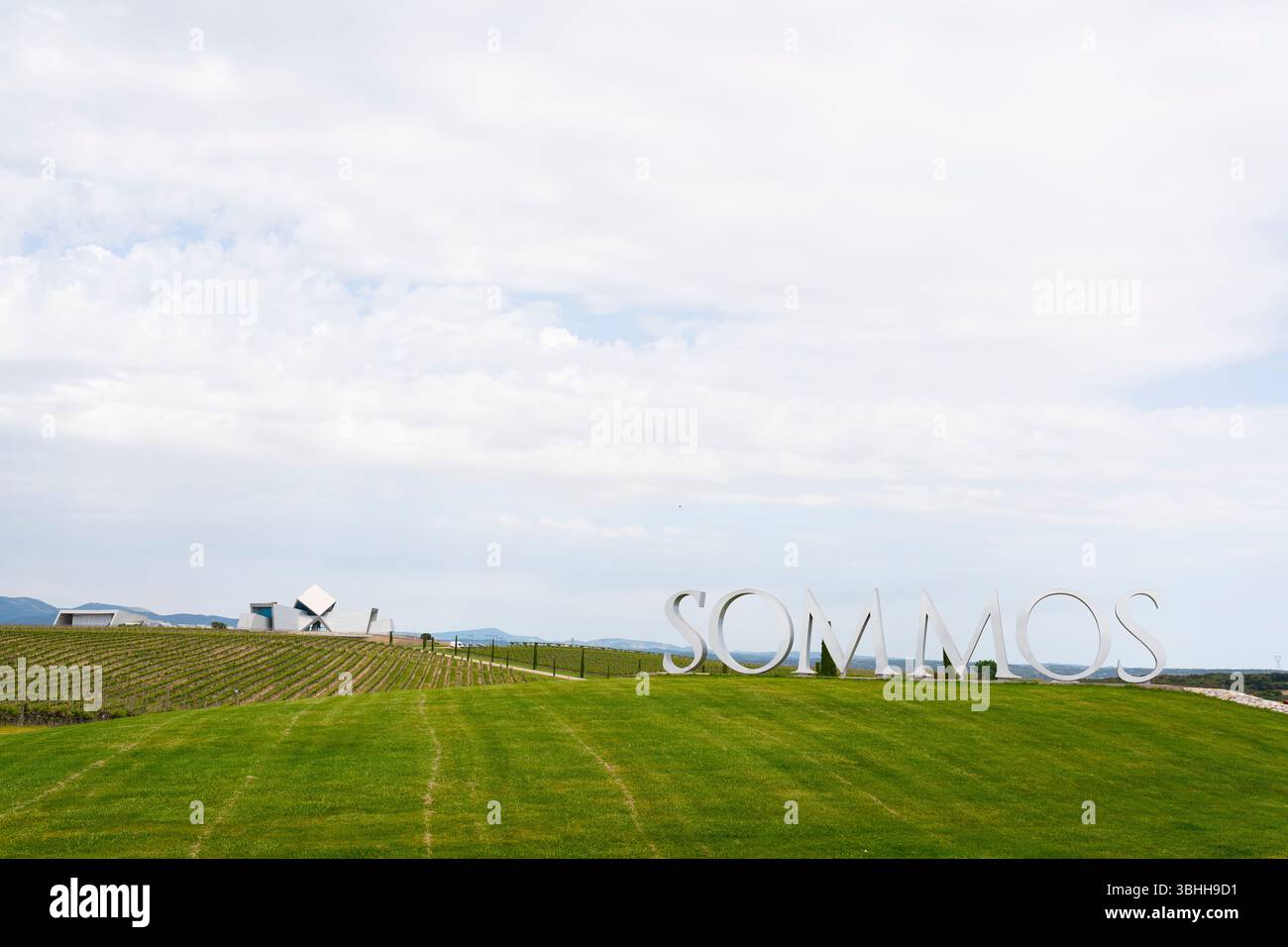 Sommos Weingut in Frankreich Stockfoto