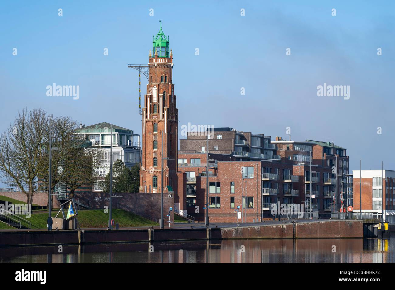 Neuer Wohnort in Bremerhaven Stockfoto