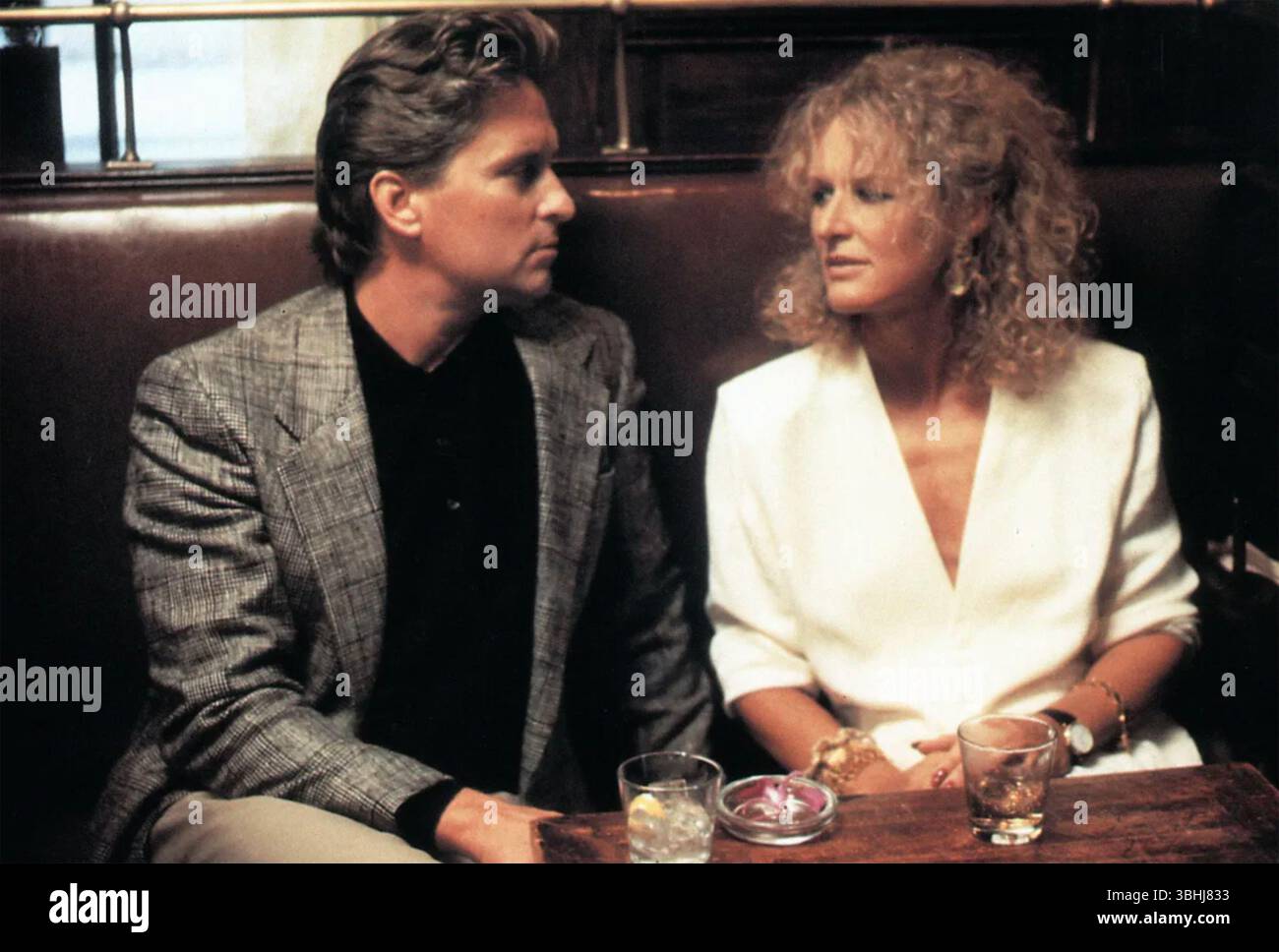 FATAL ATTRACTION 1987 Paramount Pictures Film mit Michael Douglas und Glenn Close. Stockfoto