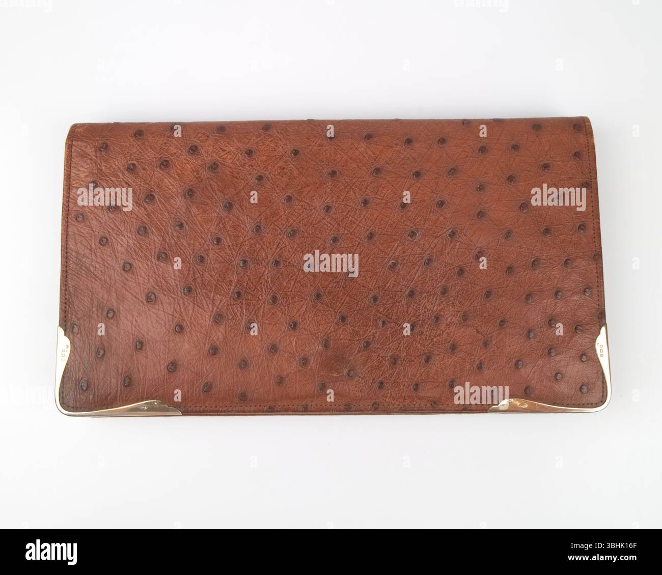 Klassische Unterarmtasche Aus Ostrich-Leder 1937. Stockfoto