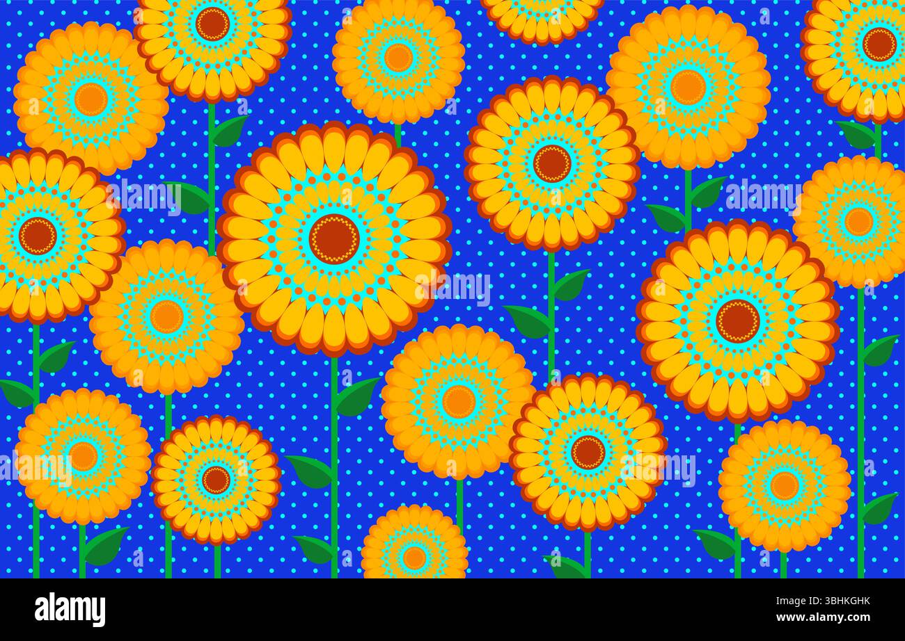 Afrikanisches Wachsmuster, handgefertigtes ethnisches Textil für Ihr Design, afro ethnische Blumen und geometrische Elemente mit Stammesmotiven. Vektortextur, Afrika Stock Vektor Afrikanisches Wachsmuster, handgefertigtes ethnisches Textil für Ihr Design, afro ethnische Blumen und geometrische Elemente mit Stammesmotiven. Vektortextur, Afrika Stock Vektor