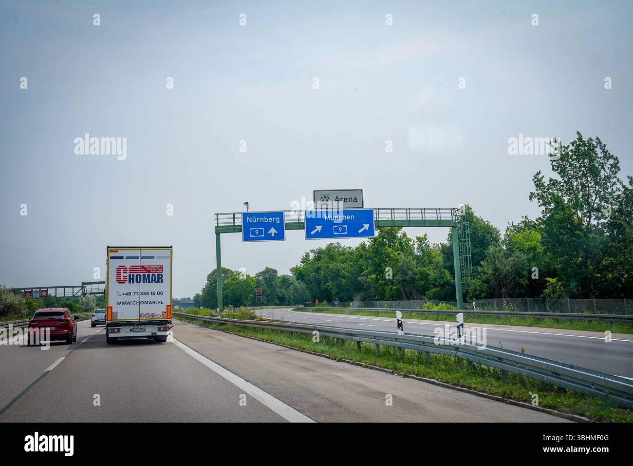 Spannende Autobahn Unfall A9 Bilder