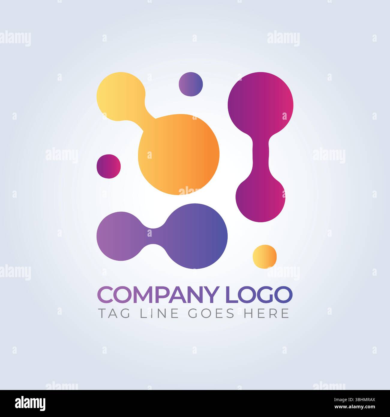 Luxuriöses Business-Logo in Farbverläufen Stock Vektor