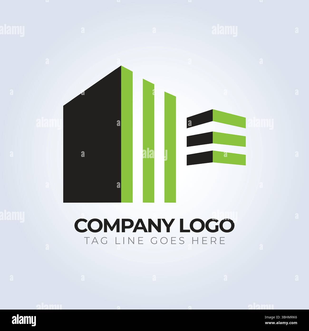 Modernes Design mit Immobilienlogo Stock Vektor