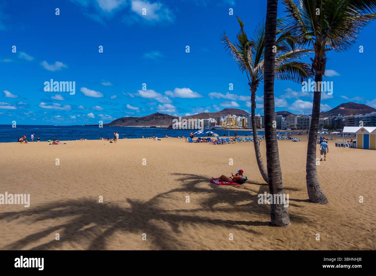 Las Canteras Strand in Las Palmas, Gran Canaria, Spanien Stockfoto