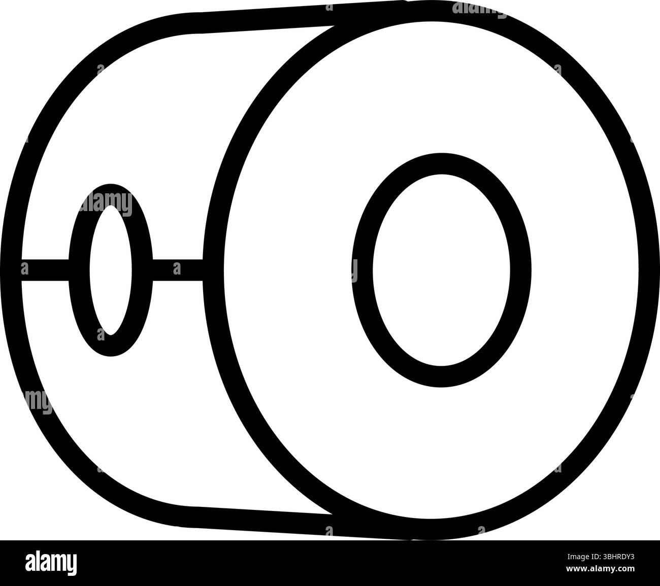 Symbol für Kinesiologie-Band. Gelenk- und Bänderunterstützung. Elastisches therapeutisches Band. Verbesserung der Körperleistung. Isolierte Vektordarstellung Stock Vektor