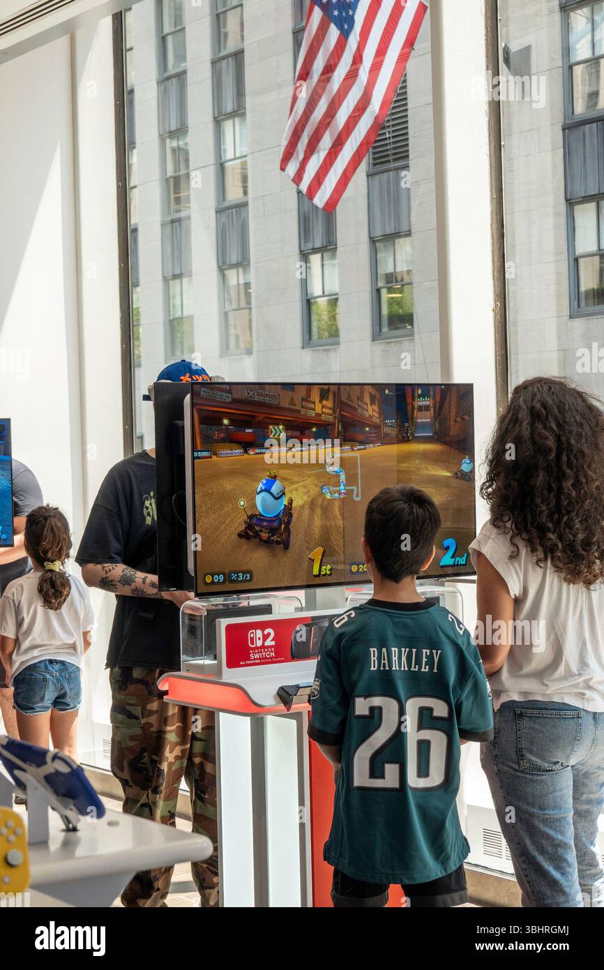 Der Nintendo Store befindet sich im 10 Rockefeller Center in Midtown Manhattan, 2025, New York City, USA Stockfoto