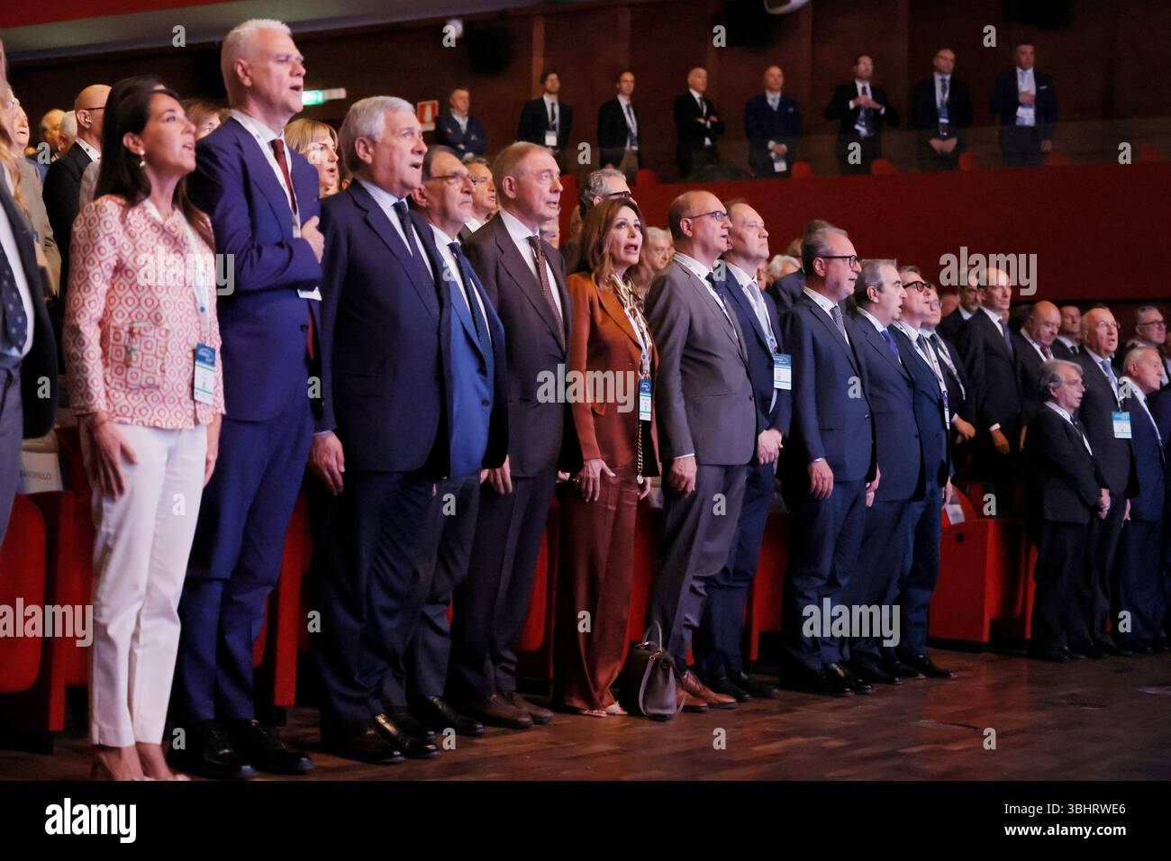 Roma, Italien. Juni 2025. I rappresentanti del Governo all'Assemblea annuale di Confcommercio Roma -Italia - Mercoledì 11 Giugno 2025 - Politica - (Foto di Cecilia Fabiano/LaPresse) die Regierungsvertreter bei der Jahresversammlung des Confcommercio Rom-Italien - Mittwoch, 11. Juni 2025 - Politik - (Foto: Cecilia Fabiano/LaPresse) Credit: LaPresse/Alamy Live News Stockfoto