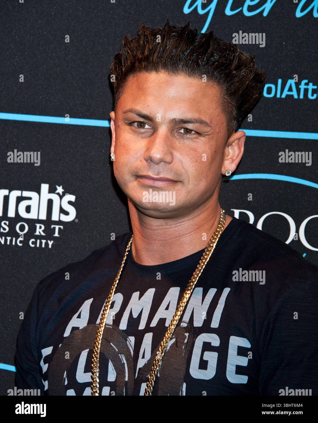 Paul Delvecchio alias DJ Pauly D im Pool After Dark im Harrah's Resort in Atlantic City, New Jersey - 31. März 2012 Stockfoto