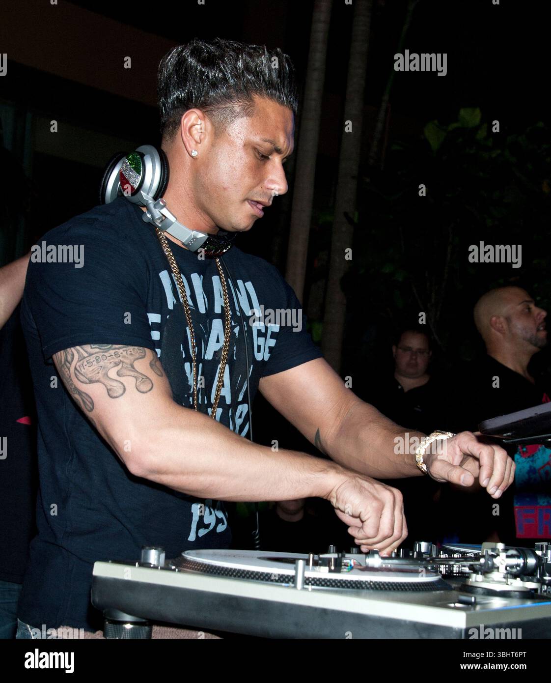 Paul Delvecchio alias DJ Pauly D im Pool After Dark im Harrah's Resort in Atlantic City, New Jersey - 31. März 2012 Stockfoto