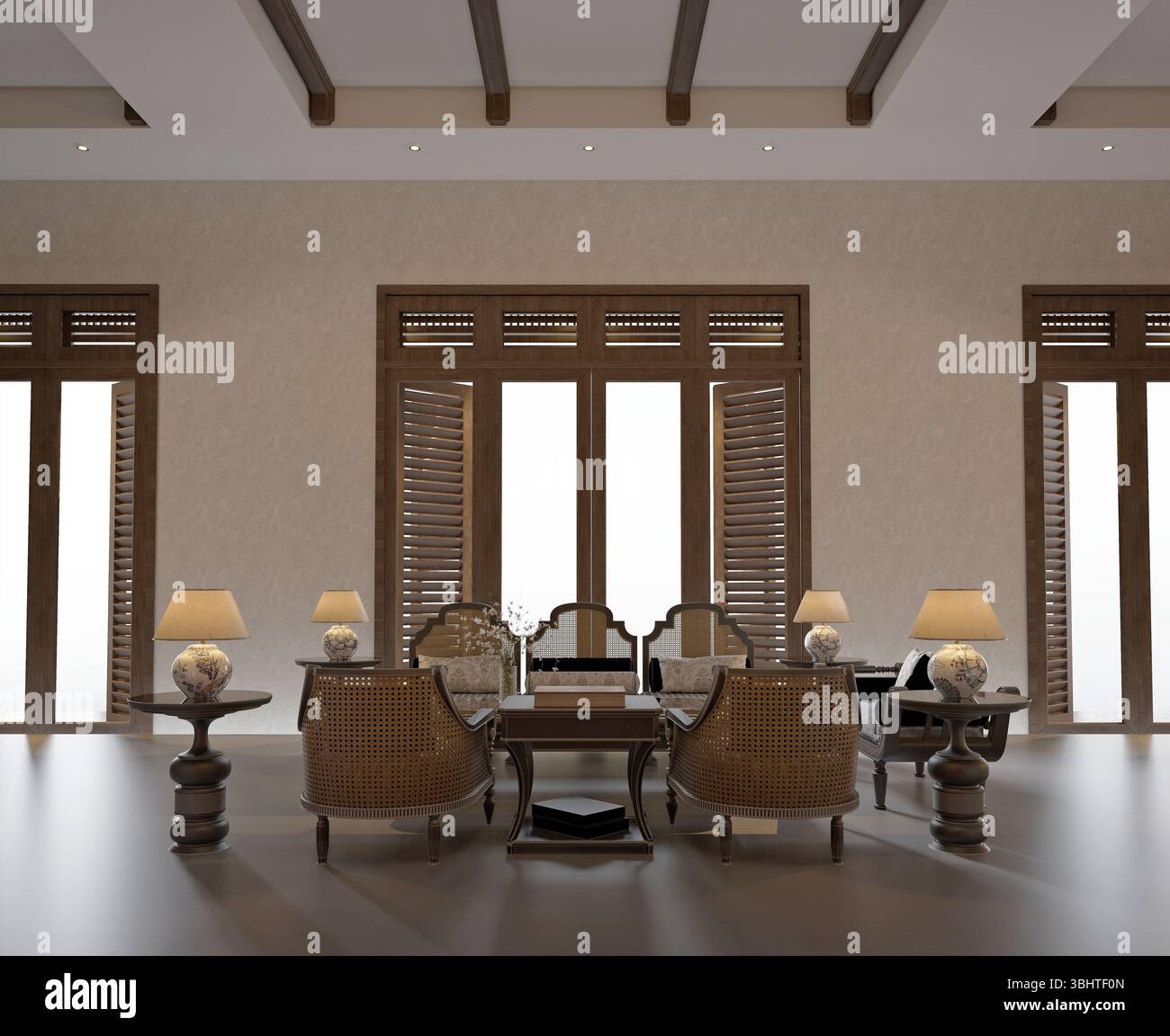 3D-Rendern des Arbeitsraums Stockfoto