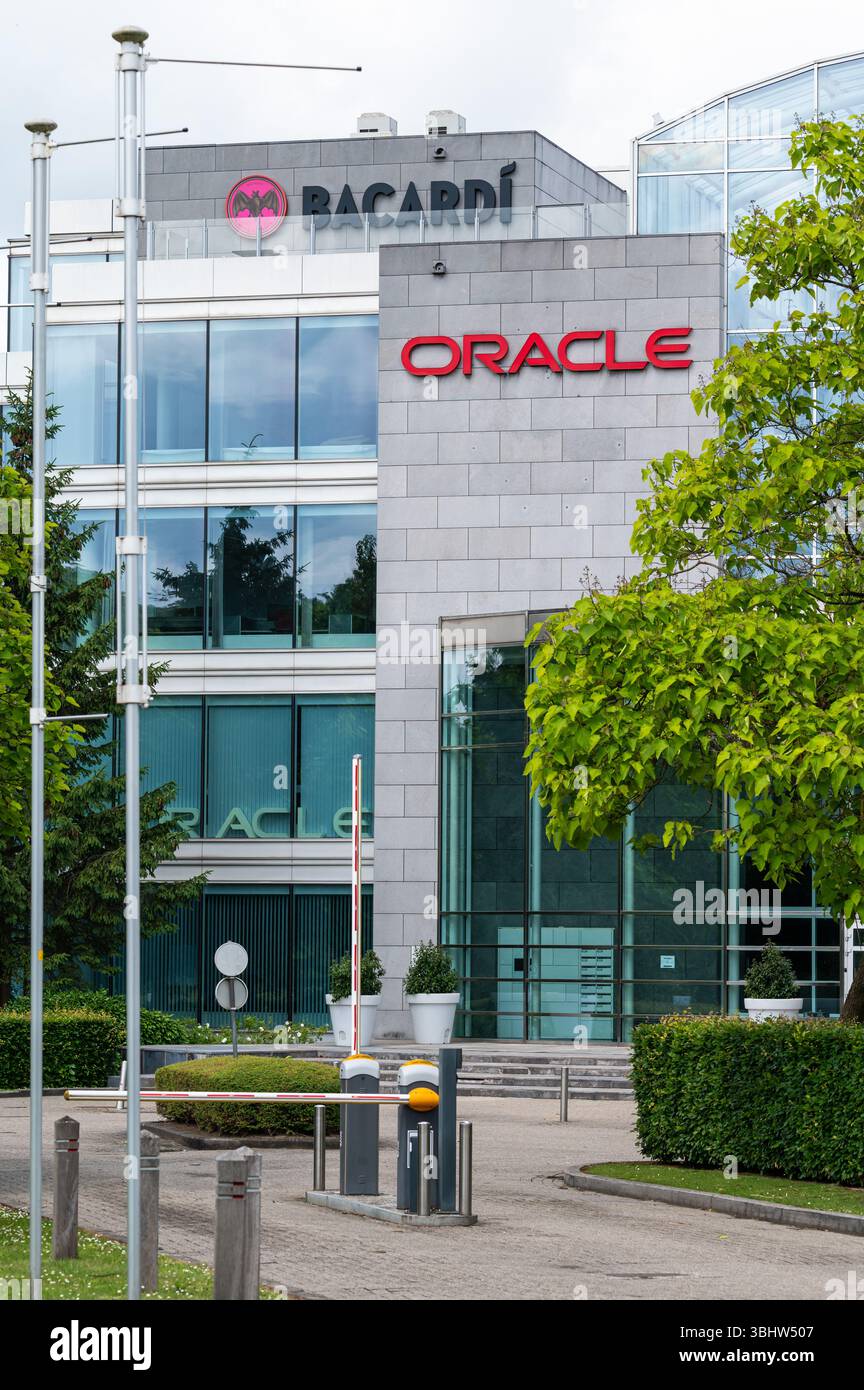 Hauptsitz der Oracle Database Management Company in Vilvoorde, Flämisch-Brabant, Belgien, 8. Juni 2025 Stockfoto
