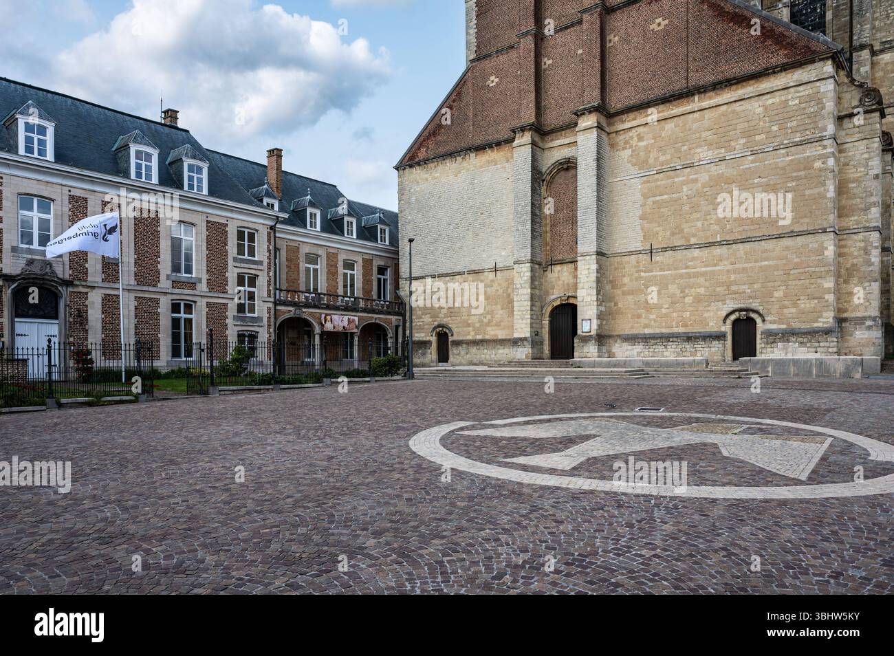 Abtei und Kirche St. Servatius von Grimbergen, Flämisch-Brabant, Belgien 8. Juni 2025 Stockfoto