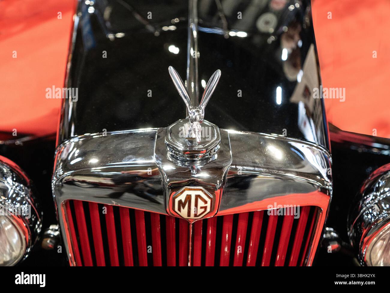 Ein 1946 MG TC Midget auf der Classic Motor Show im November 2023, NEC, Birmingham Stockfoto