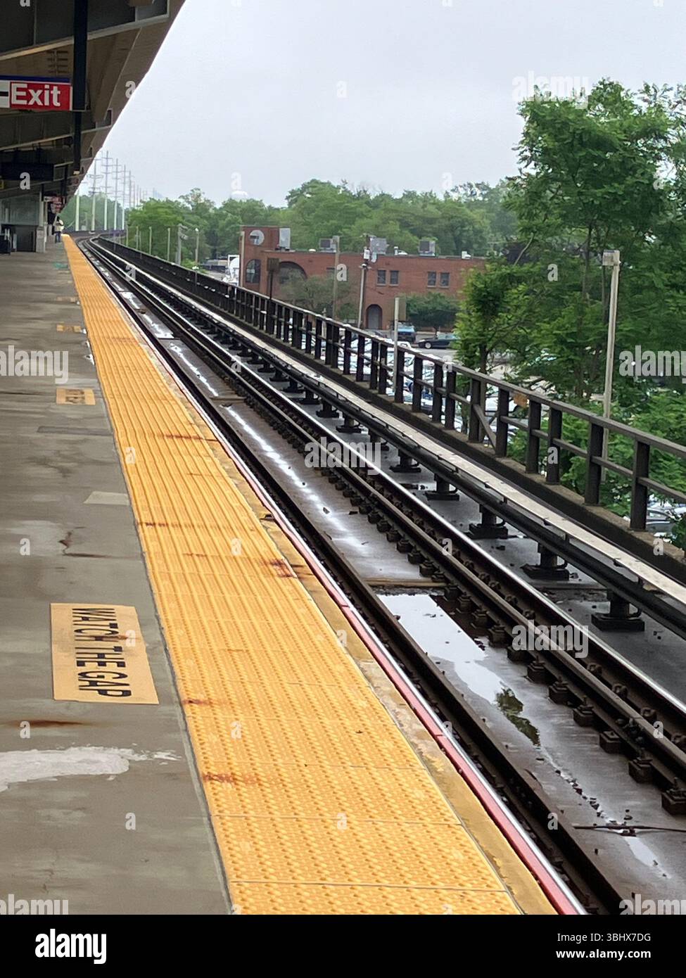 New York Railroad Platform Stockfoto