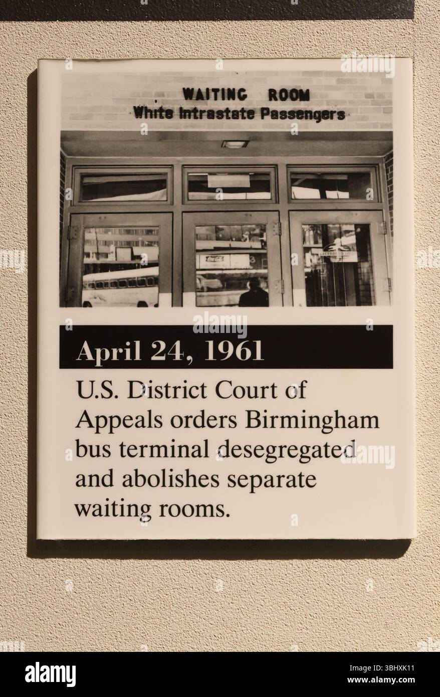 Birmingham Civil Rights Institute, ein modernes Museum und Bildungszentrum, das die Ereignisse und Aktionen der Bürgerrechtskampagne 1963 in Alabama, Stockfoto