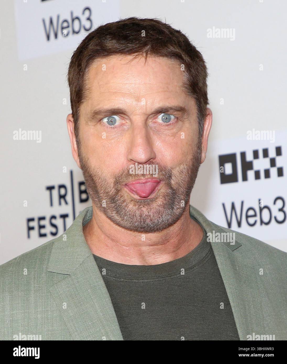 New York City, USA. Juni 2025. Gerard Butler nahm am 11. Juni 2025 am Tribeca Film Festival „How to Train Your Dragon“ New York Premiere im SVA Theatre in New York City, NY, Teil © Steven Bergman/AFF-USA.COM Credit: AFF/Alamy Live News Stockfoto