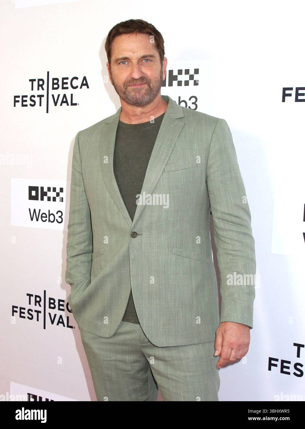 New York City, USA. Juni 2025. Gerard Butler nahm am 11. Juni 2025 am Tribeca Film Festival „How to Train Your Dragon“ New York Premiere im SVA Theatre in New York City, NY, Teil © Steven Bergman/AFF-USA.COM Credit: AFF/Alamy Live News Stockfoto