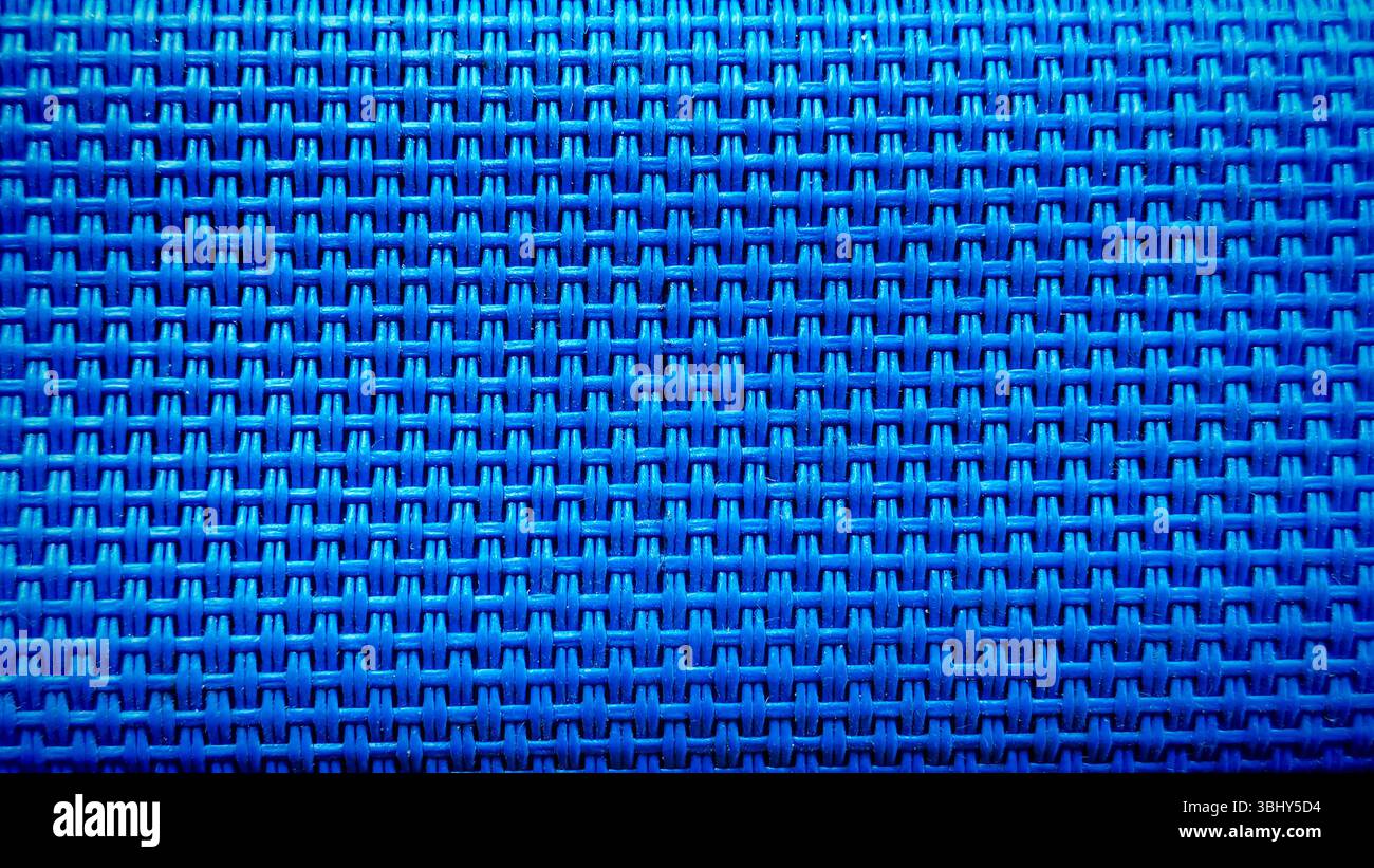 Textur Aus Gewebe In Leuchtendem Blau Stockfoto
